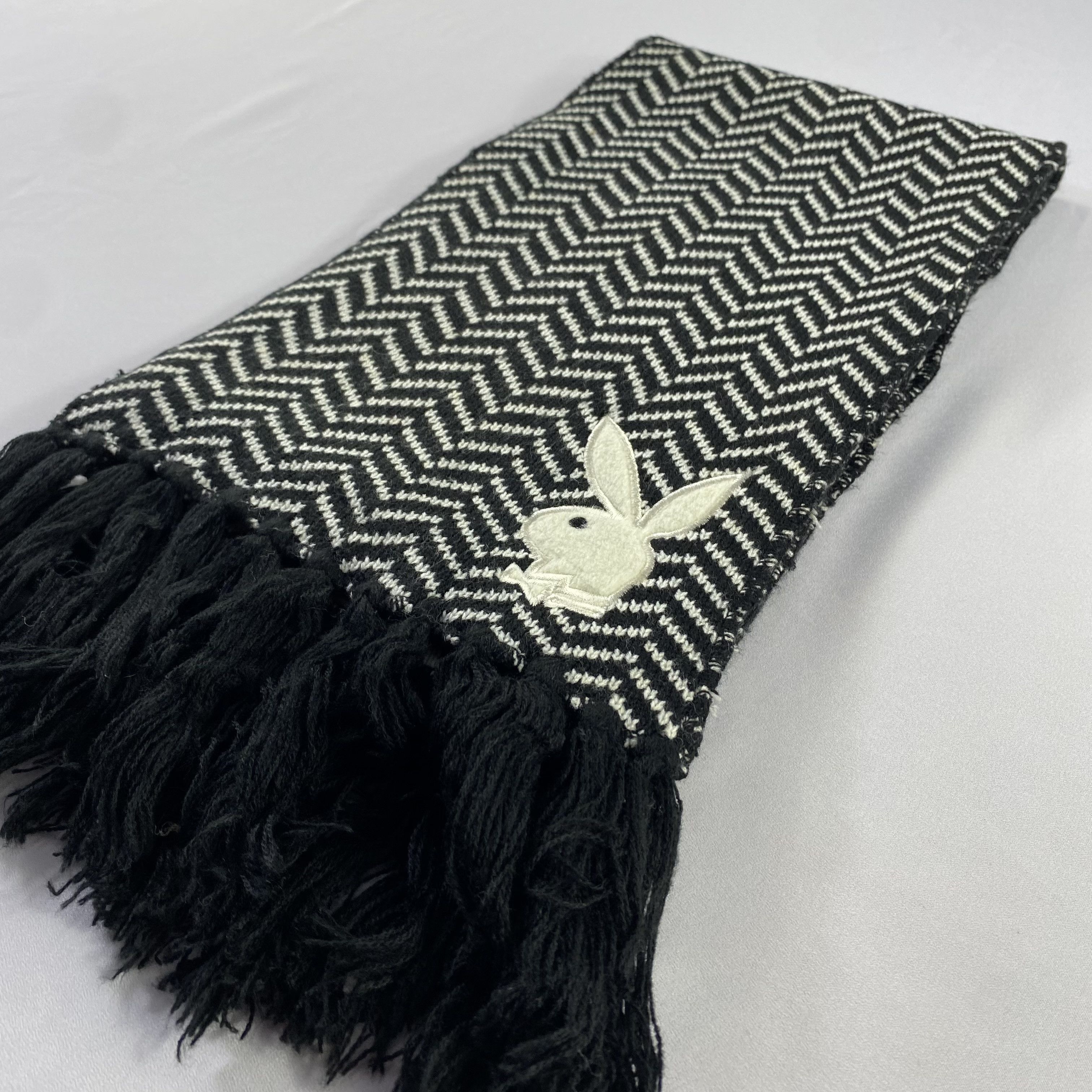 Playboy Playboy Big Logo Scarf Neck Wrap Wool Muffler Size ONE SIZE - 3 Thumbnail