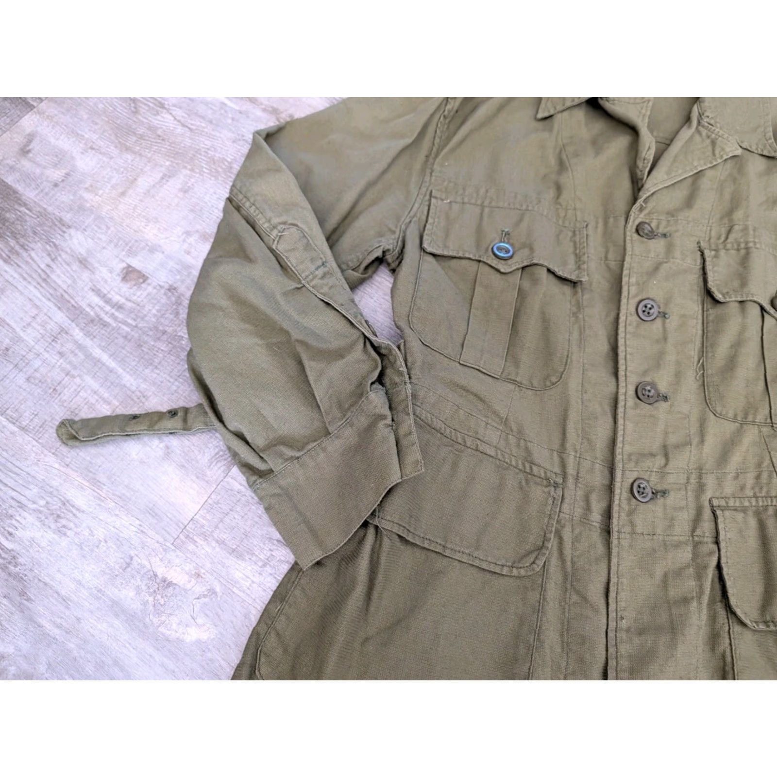 CO VINTAGE H.S. Stanton & Co British Army Jacket Size 1 Green Military Coat 1950 Casual Unisex Size US XS / EU 42 / 0 - 6 Thumbnail