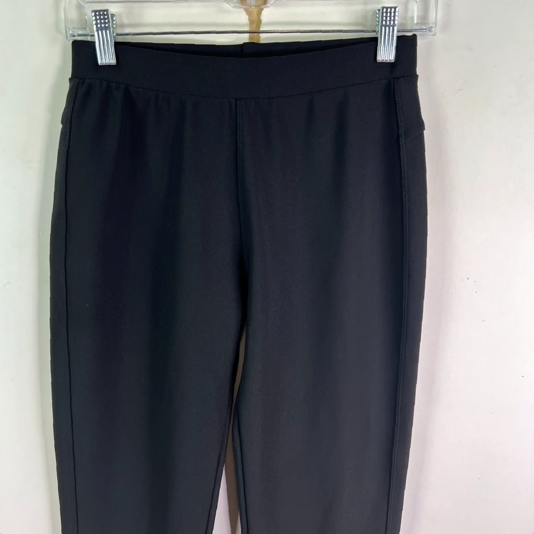 Vintage Conceited Knit Stretch Ankle Leggings Pants Womens Size L T 26X30 Black Size 36" / US 14 / IT 50 - 2 Thumbnail