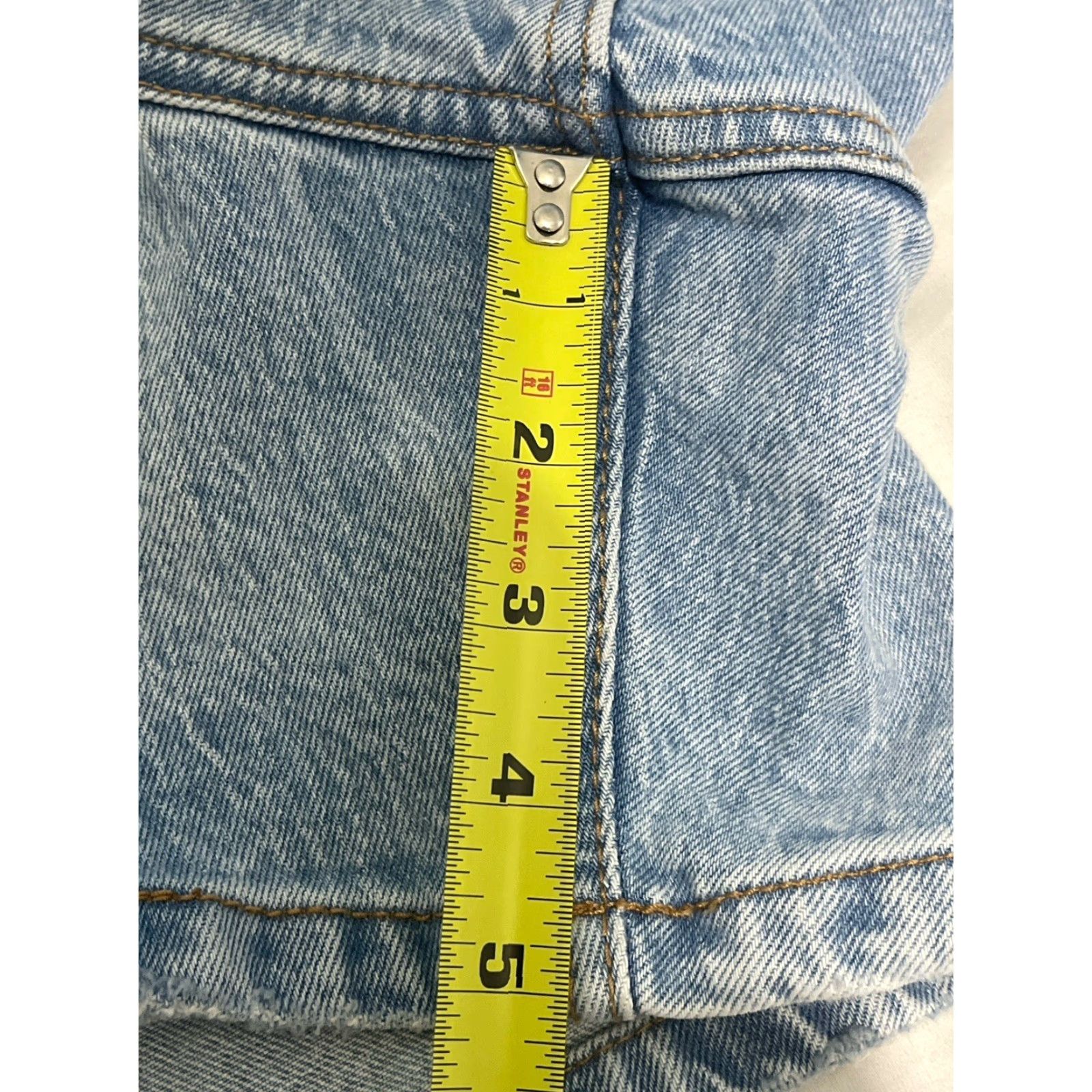 Abercrombie & Fitch VINTAGE Abercrombie & Fitch The Dad Shorts High Rise Button Fly Women’s Plus Size 36/22 Blue Summer Casual Size 25" / US 0 / IT 36 - 4 Thumbnail