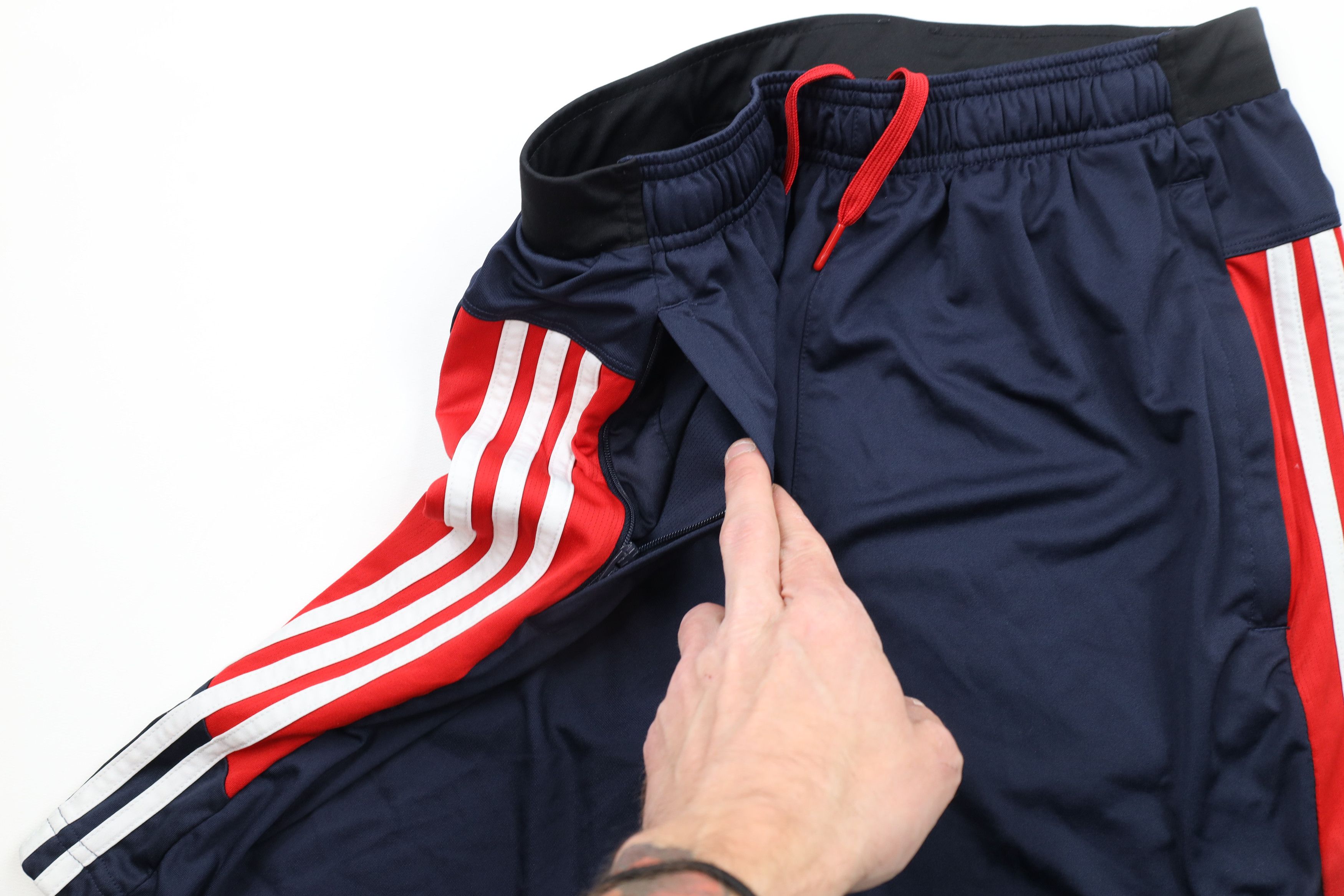 Adidas × Vintage Vintage Adidas Striped Running Jogging Soccer Shorts Blue Size US 32 / EU 48 - 6 Thumbnail