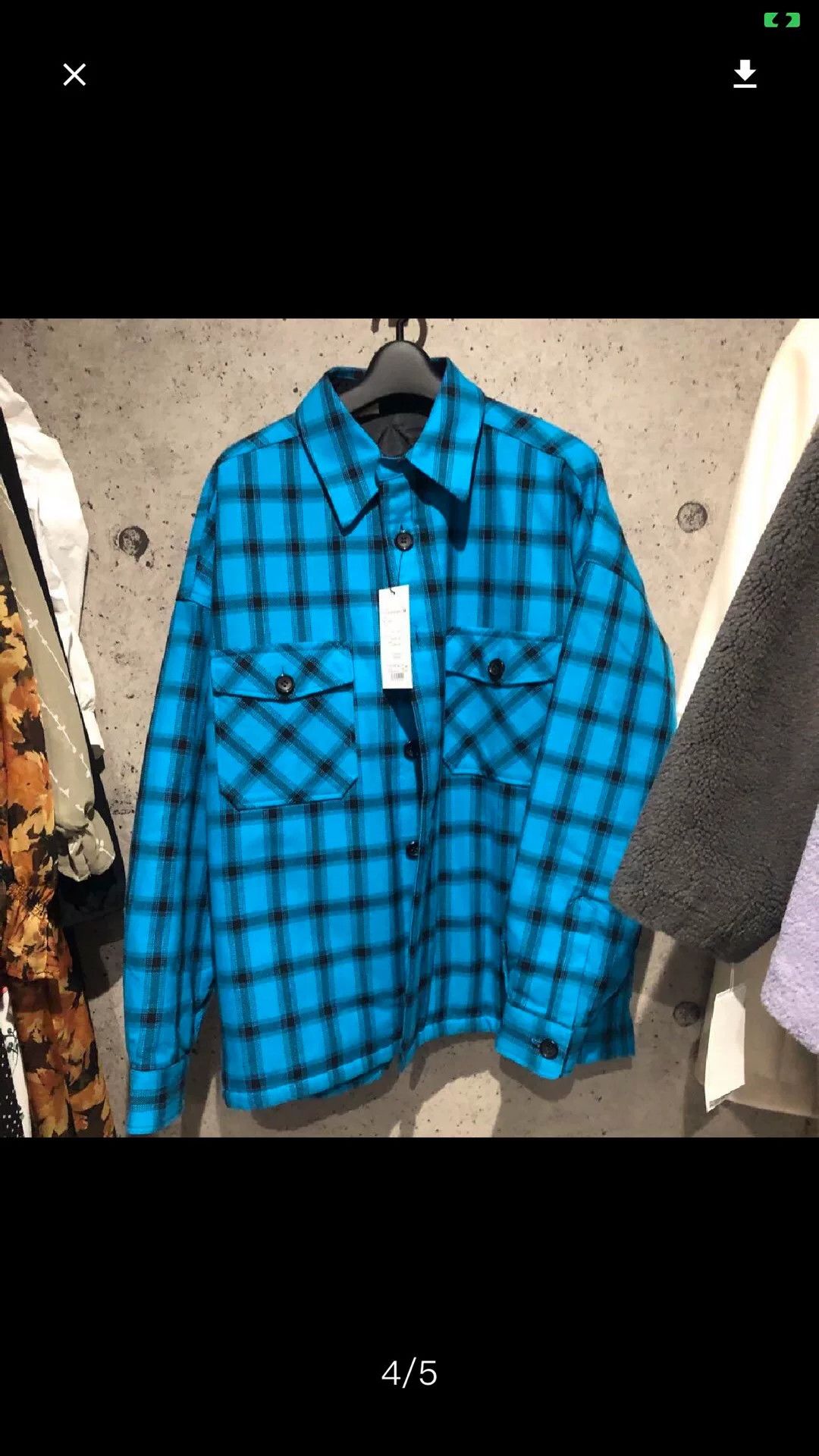 N.HOOLYWOOD CPO Shirt Blue Check