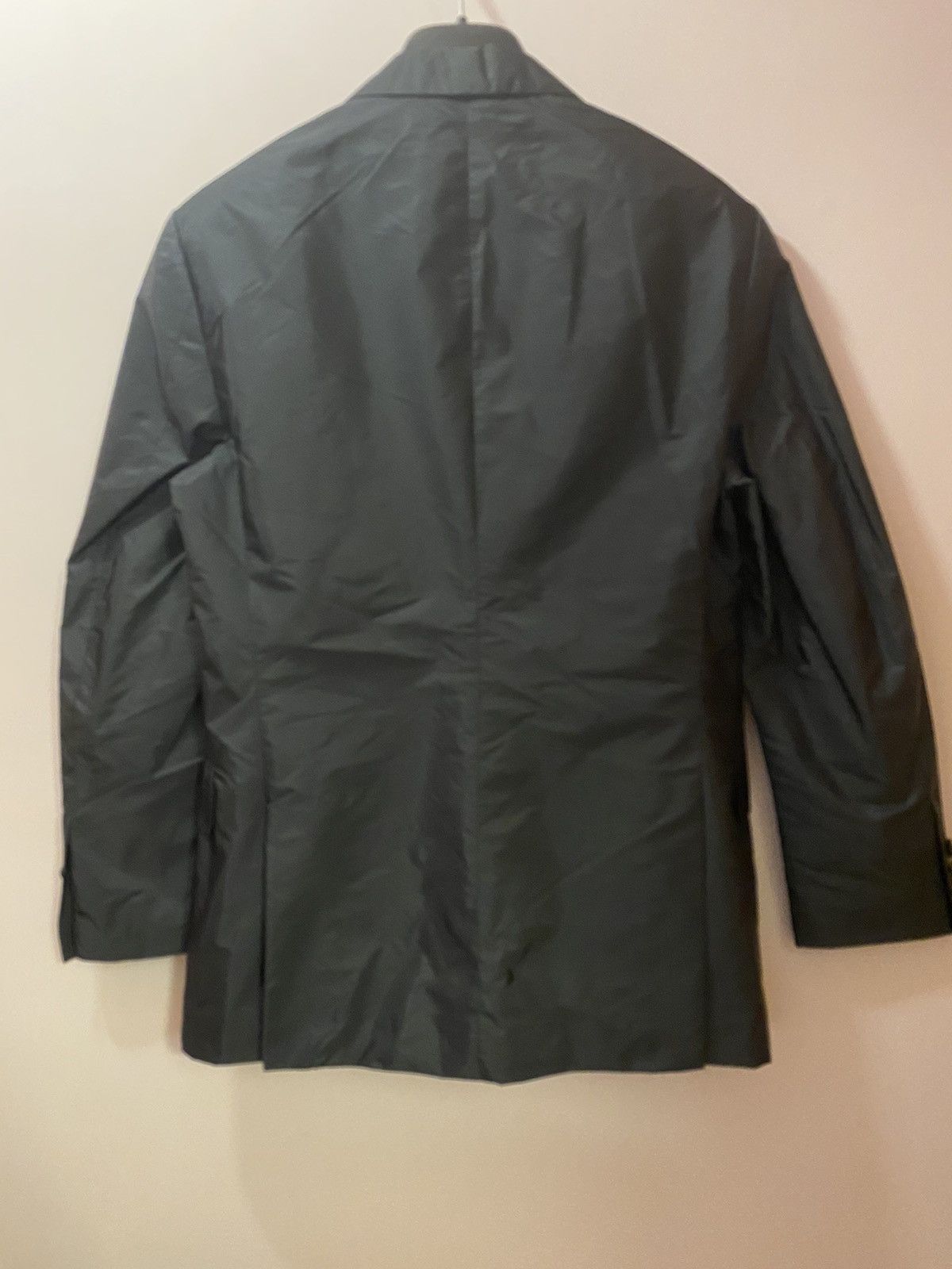 Prada Prada grey nylon slim blazer jacket 46 Size US S / EU 44-46 / 1 - 2 Thumbnail