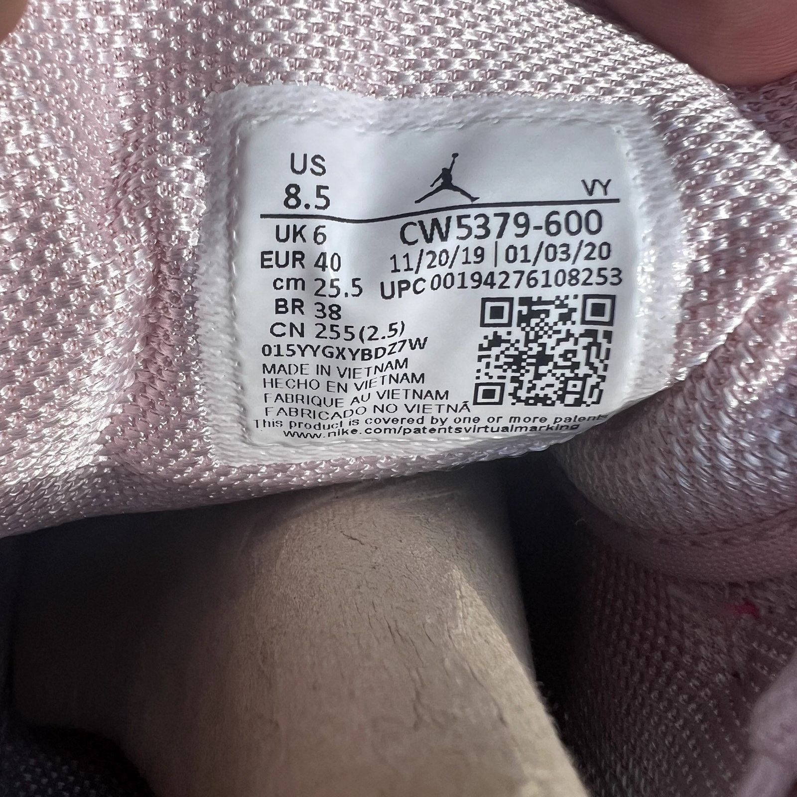 Jordan Brand × Nike Wmns Air Jordan 1 Mid Digital Pink Women's Shoes - Size 8.5 Size US 8.5 / IT 38.5 - 8 Thumbnail