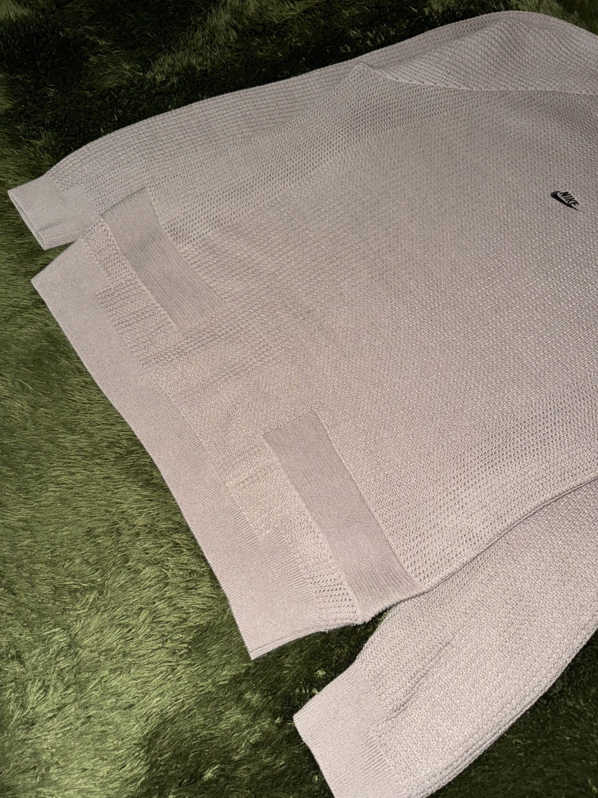Nike [M] Nike Tech Pack Club Logo Waffle Knit Beige Size US M / EU 48-50 / 2 - 5 Thumbnail