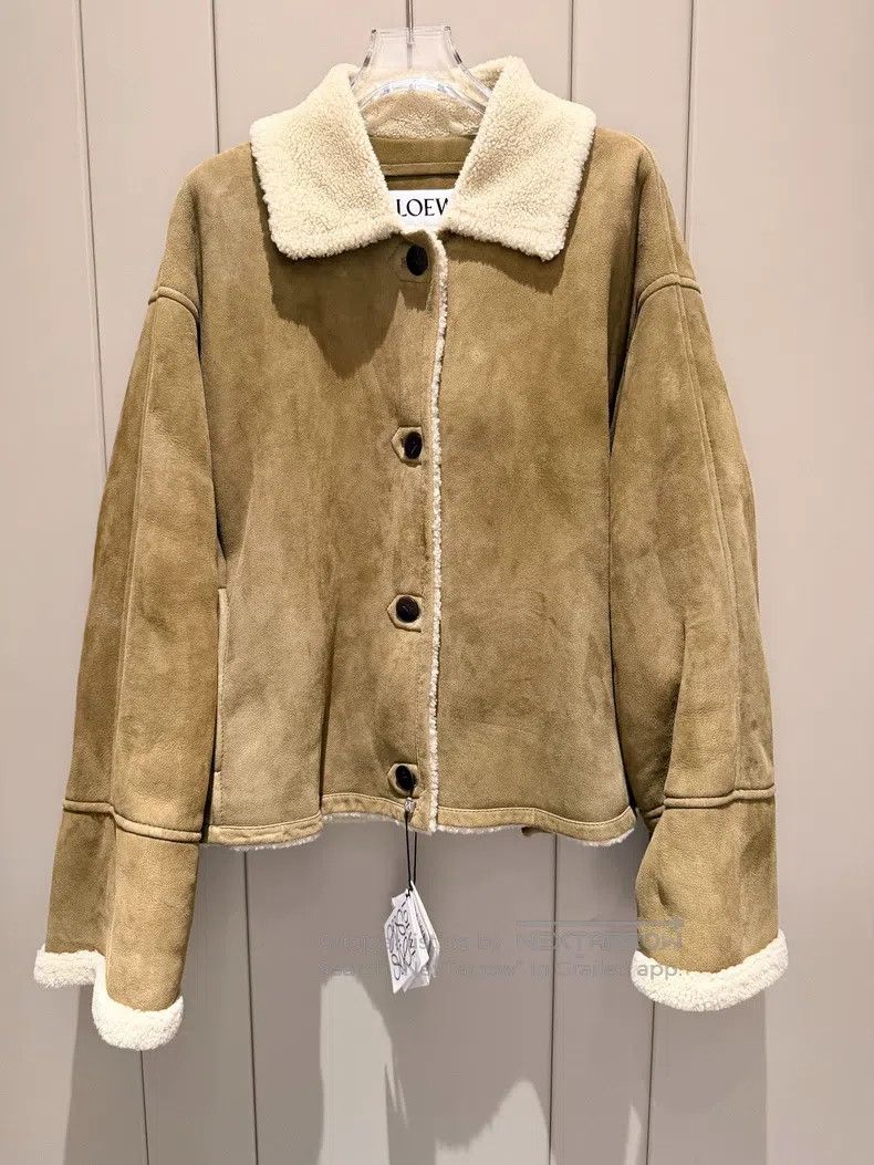 Loewe Loewe Women's Leather and Fur Jacket Size S / US 4 / IT 40 - 1 Thumbnail