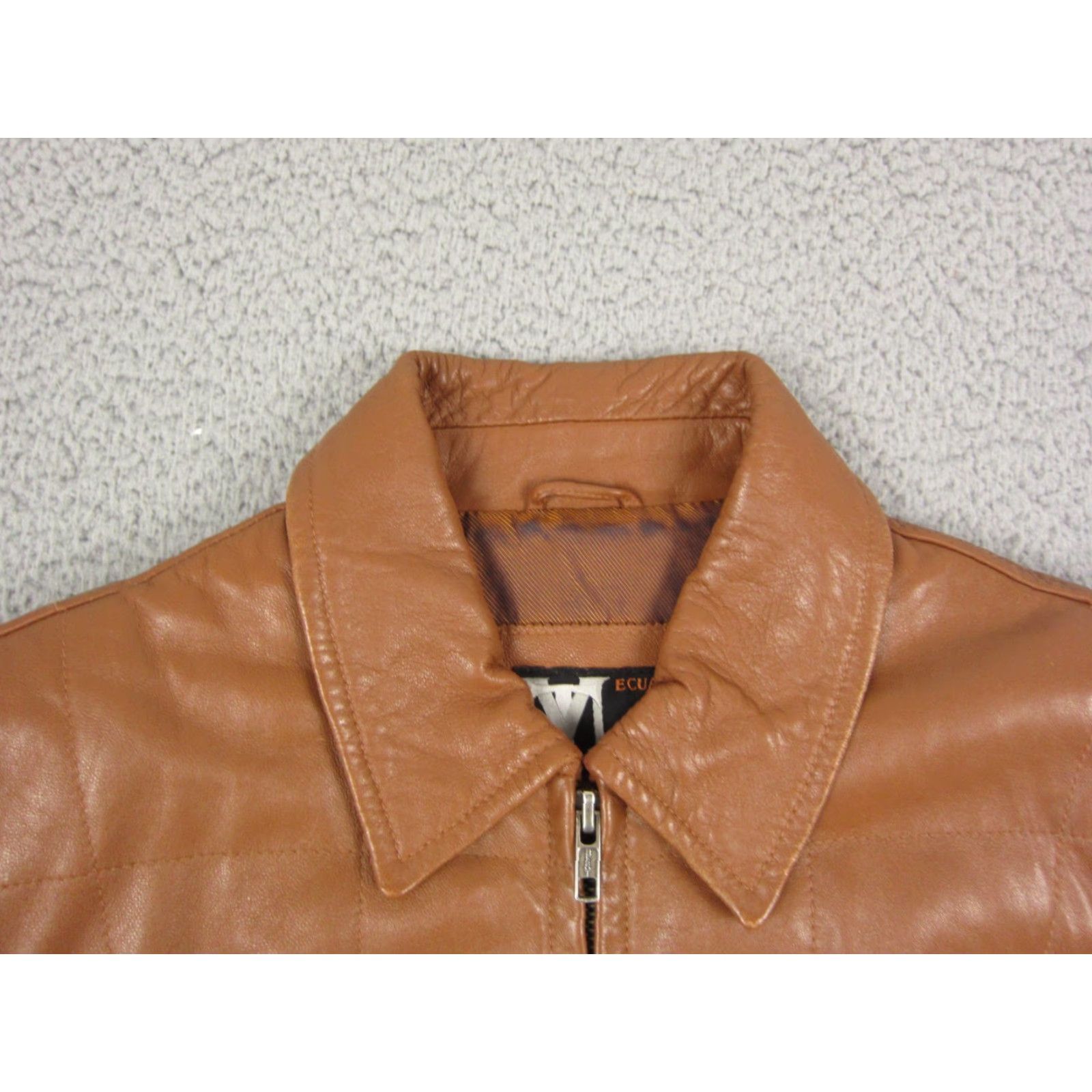 Vintage Vintage Ecuador Jacket Mens M Brown Full Zip Leather 80s 90s Outdoor Pockets Casual Workwear Size US M / EU 48-50 / 2 - 6 Thumbnail