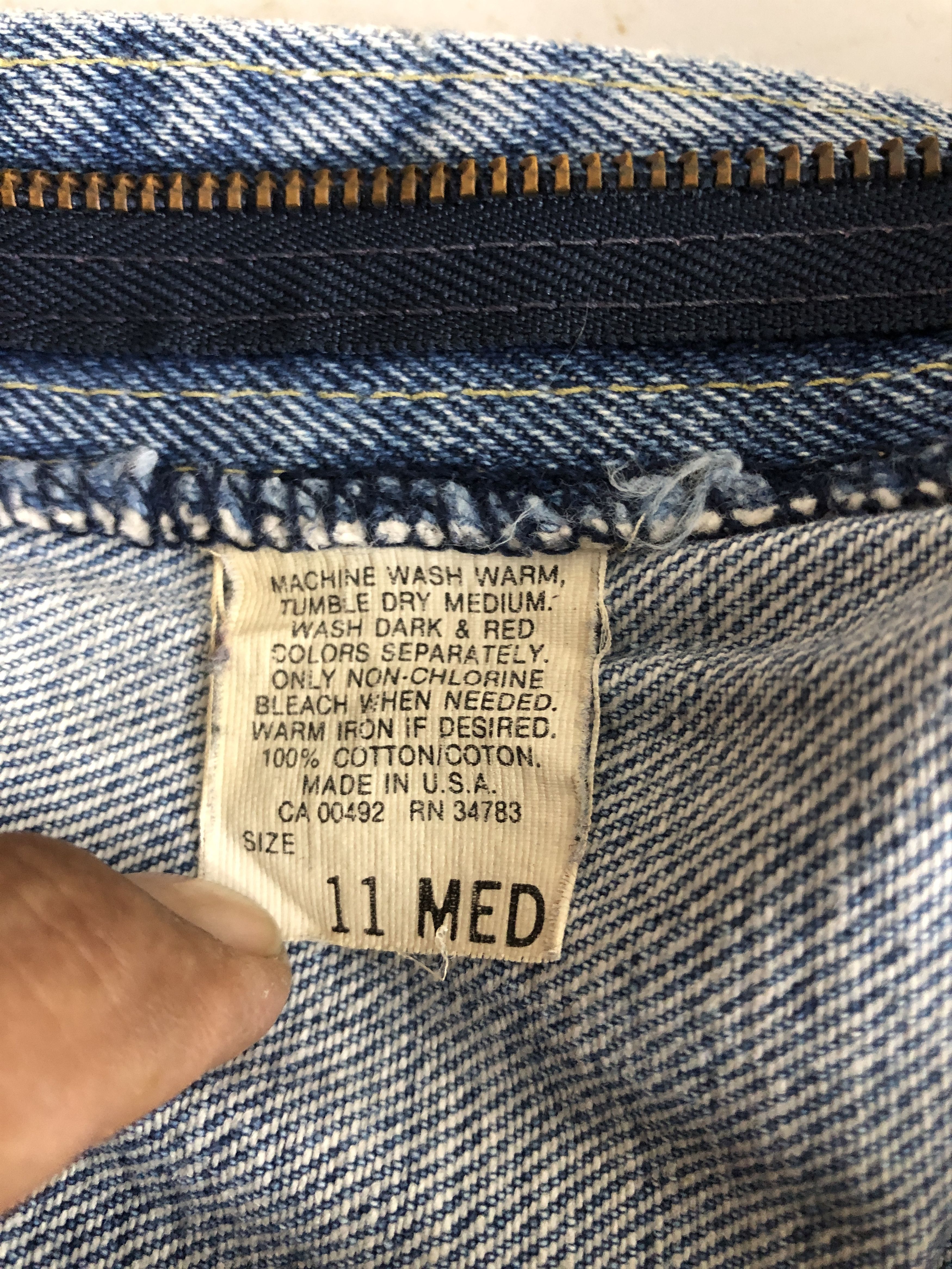 Lee Vintage 80's Lee Riders Light Wash Jeans Lee Faded Denim Size 26" / US 2 / IT 38 - 6 Thumbnail