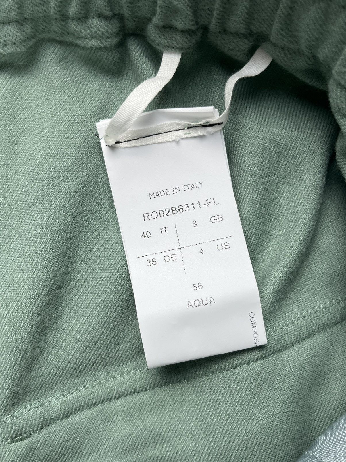 Rick Owens FW22 Rick Owens Strobe Geth Bela Pants Aqua Size US 30 / EU 46 - 8 Thumbnail