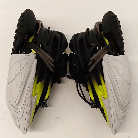 Balmain Balmain Men's Unicorn Blk/Neon Low Chunky Sneakers - EU46 Size US 13 / EU 46 - 5 Thumbnail