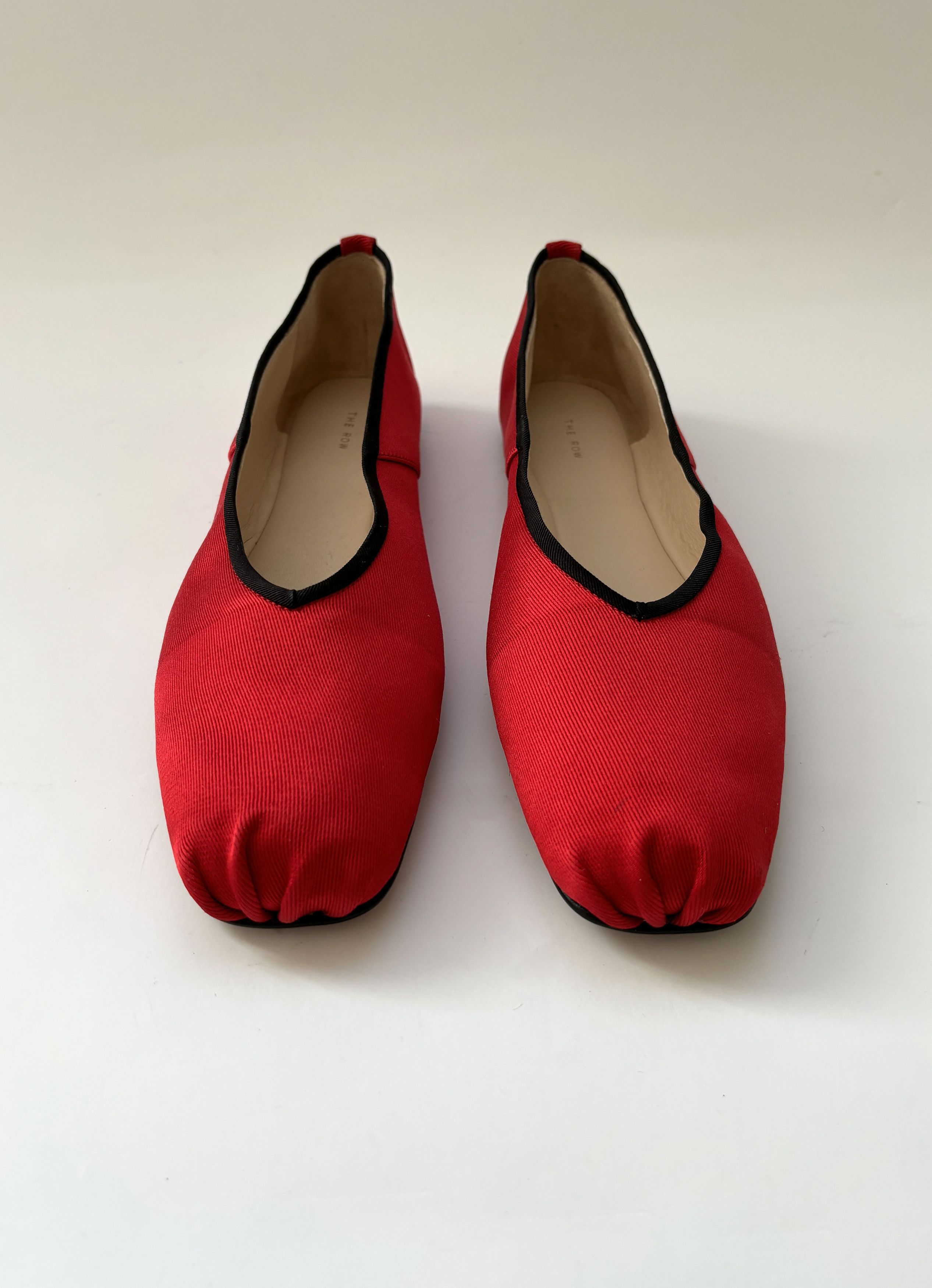 The Row ⚡️QUICK SALE⚡️The Row Red Satin Ballet Flats Size US 5.5 / IT 35.5 - 3 Thumbnail
