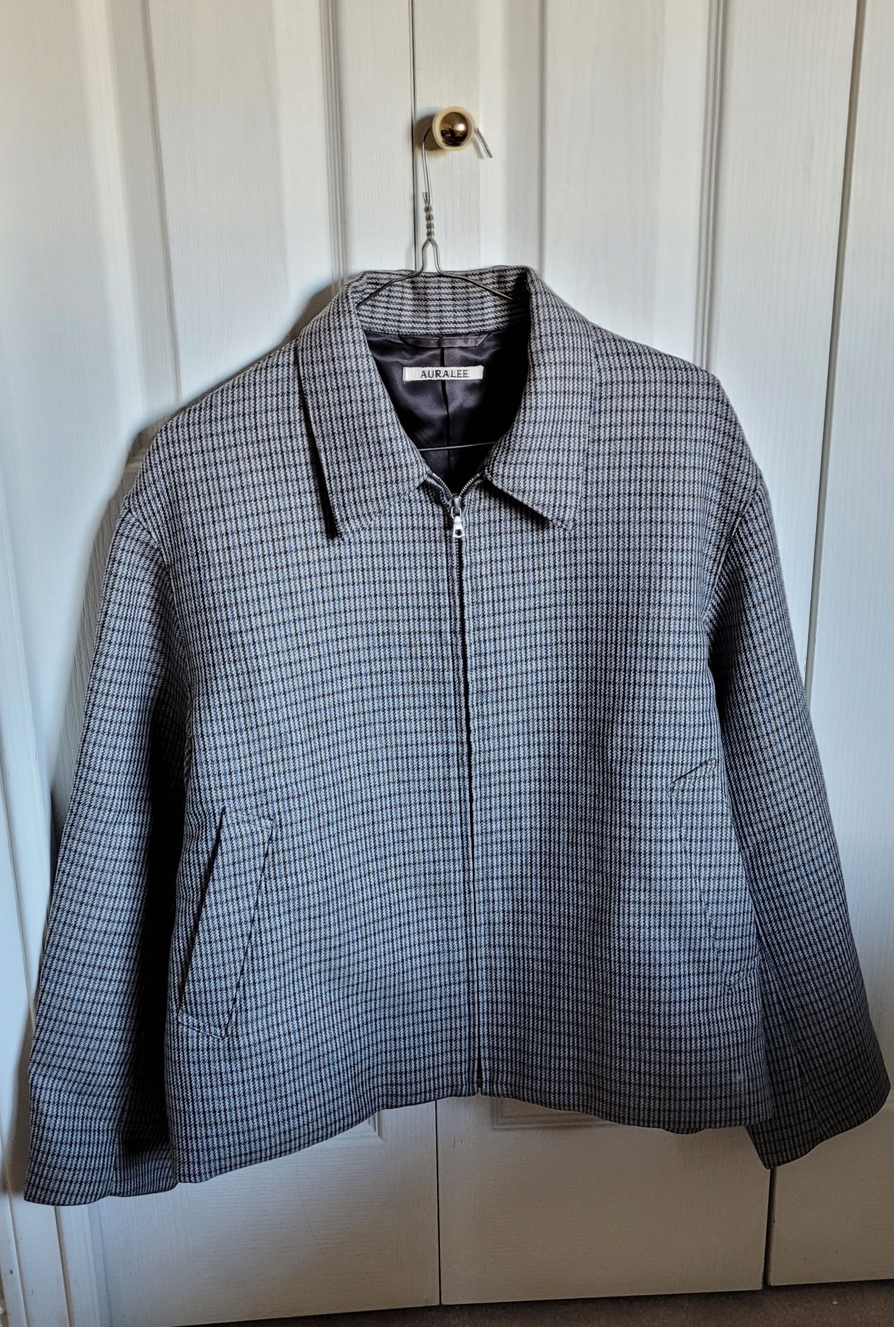 ジャケット・アウター AURALEE DOUBLE FACE CHECK ZIP BLOUSON AURALEE DOUBLE FACE CHECK ZIP BLOUSON. | andPheb Staff Blog