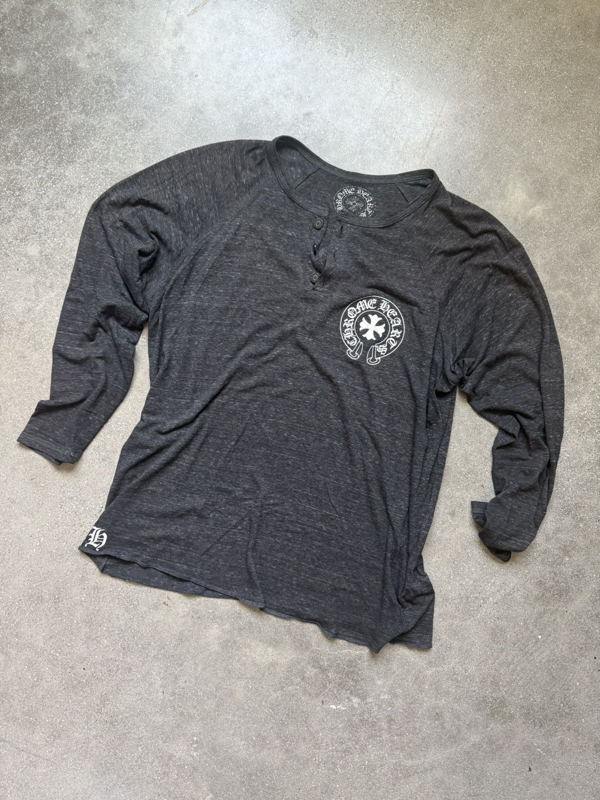 Chrome Hearts Vintage Chrome Hearts Henley Size US M / EU 48-50 / 2 - 1 Thumbnail