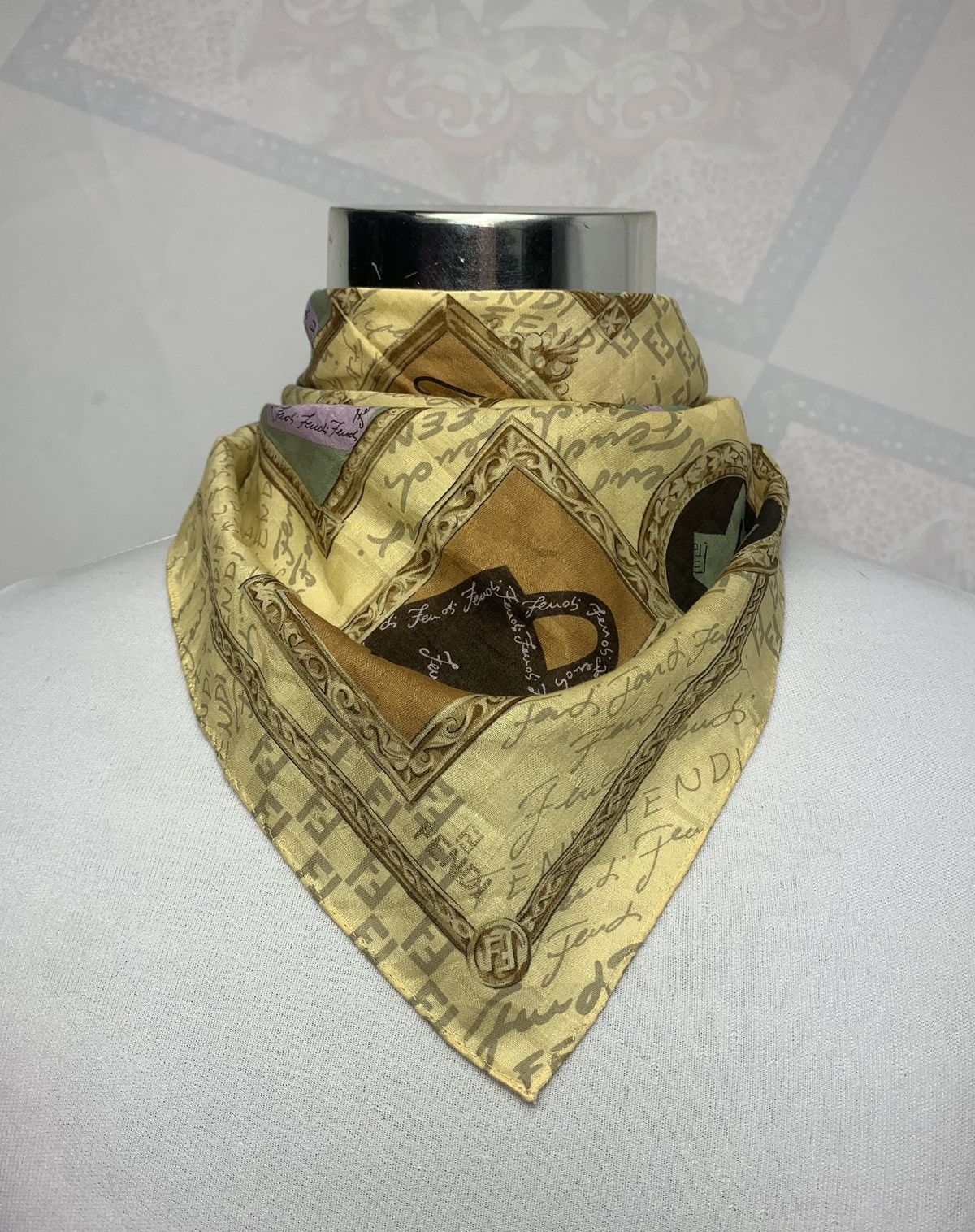 Vintage Fendi Handkerchief / Neckerchief / Bandana Size ONE SIZE - 1 Thumbnail