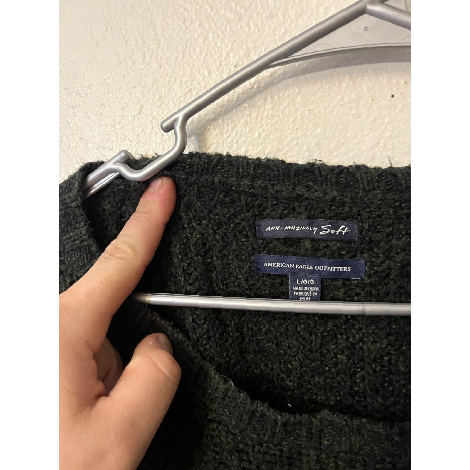 American Eagle Outfitters American Eagle Outfitters Ahh-Mazingly Soft Pullover Sweater Women Large Green Size L / US 10 / IT 46 - 3 Thumbnail