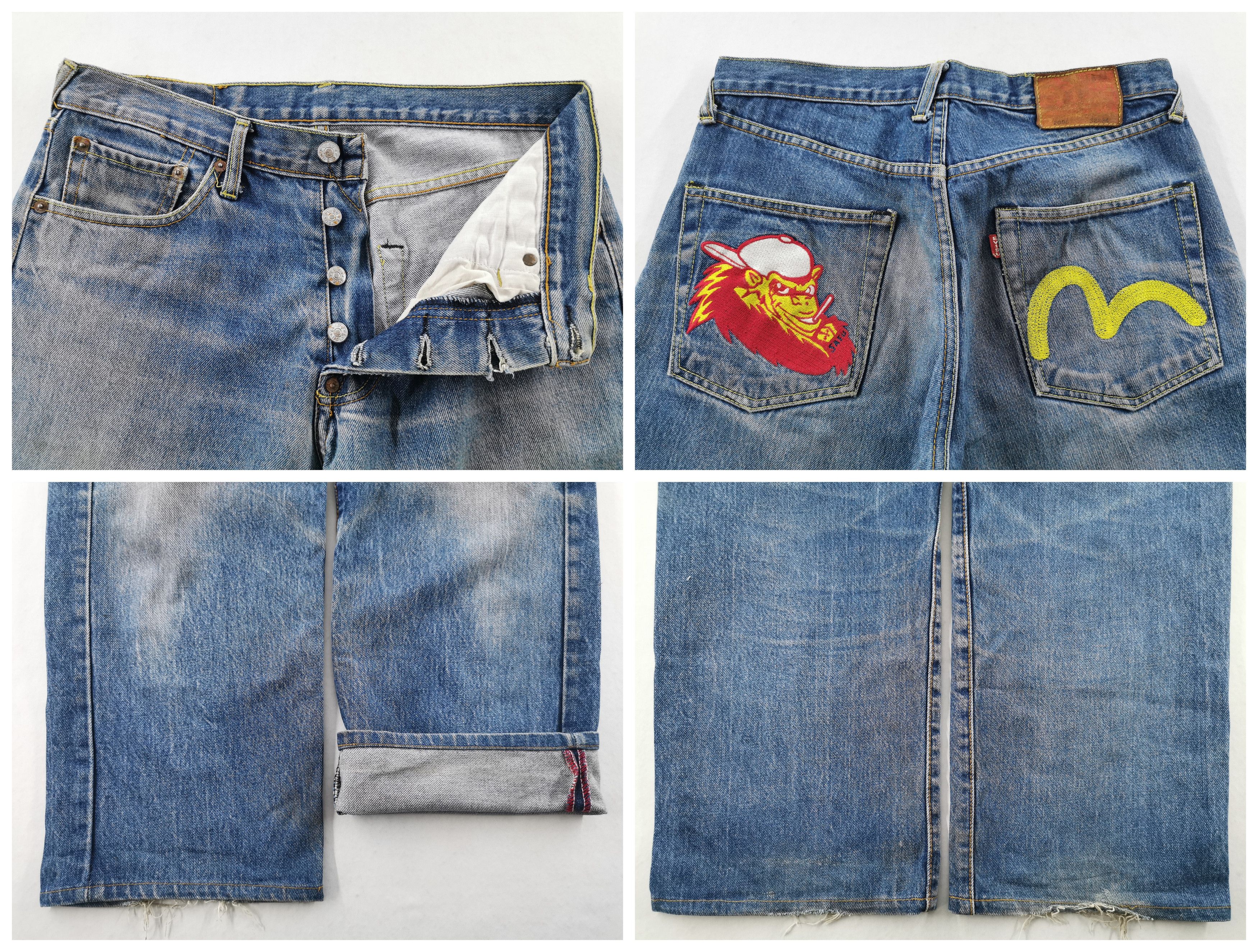 Evisu Vintage 90s Evisu Made In USA Denim Jeans Size 32 Size US 32 / EU 48 - 7 Thumbnail