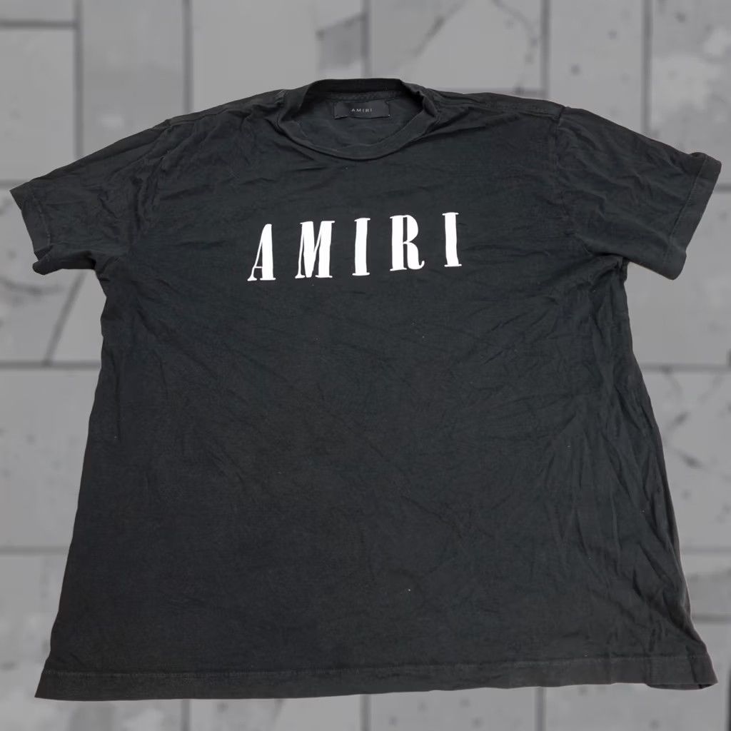 Amiri Amiri Mens Shirt Medium Black Spellout Cotton Made in USA Size US M / EU 48-50 / 2 - 1 Thumbnail