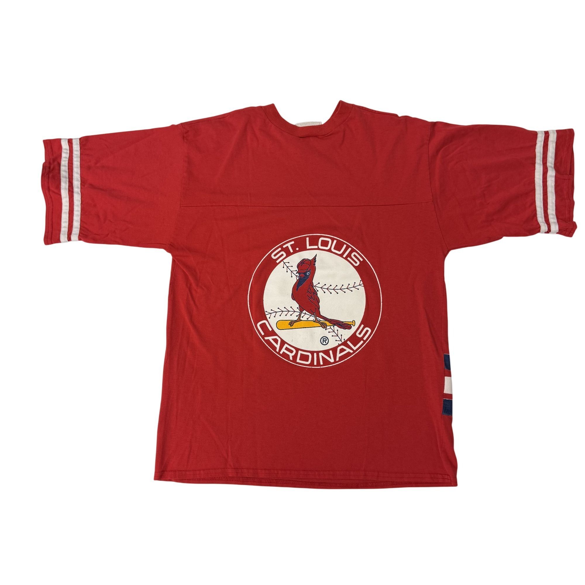 Other Vtg Sportonics 50/50 RINGER 1995 St Louis Cardinals T Shirt Size US L / EU 52-54 / 3 - 10 Thumbnail