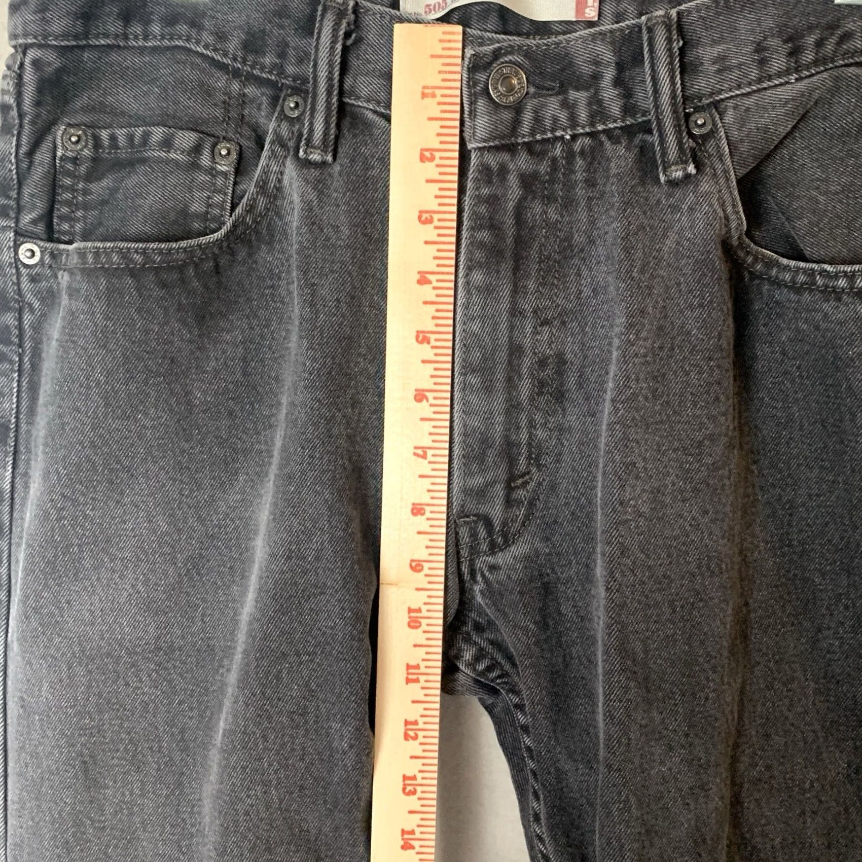 Levi's Levi's 505 Jeans Mens 34X32 Black Denim Straight Fit 5-Pocket Regular Waist Old School Cowboy Rock Grunge Punk 80s Casual Sportswear Size US 34 / EU 50 - 7 Thumbnail