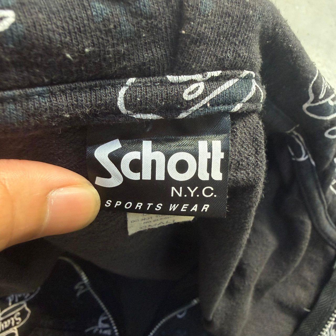 Schott Schott N.Y.C. "Stay Gold Ponyboy" All-Over Print Zip Hoodie Size US S / EU 44-46 / 1 - 8 Thumbnail