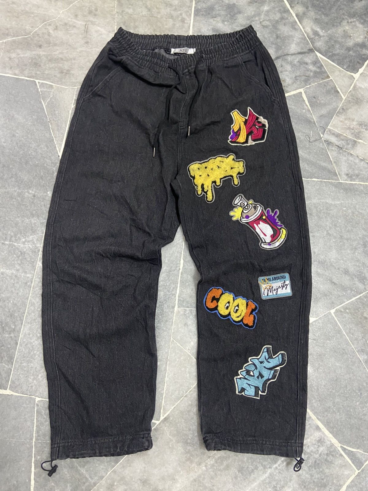 Japanese Brand in The Attic Homme Patches Jeans Size US 33 - 1 Thumbnail