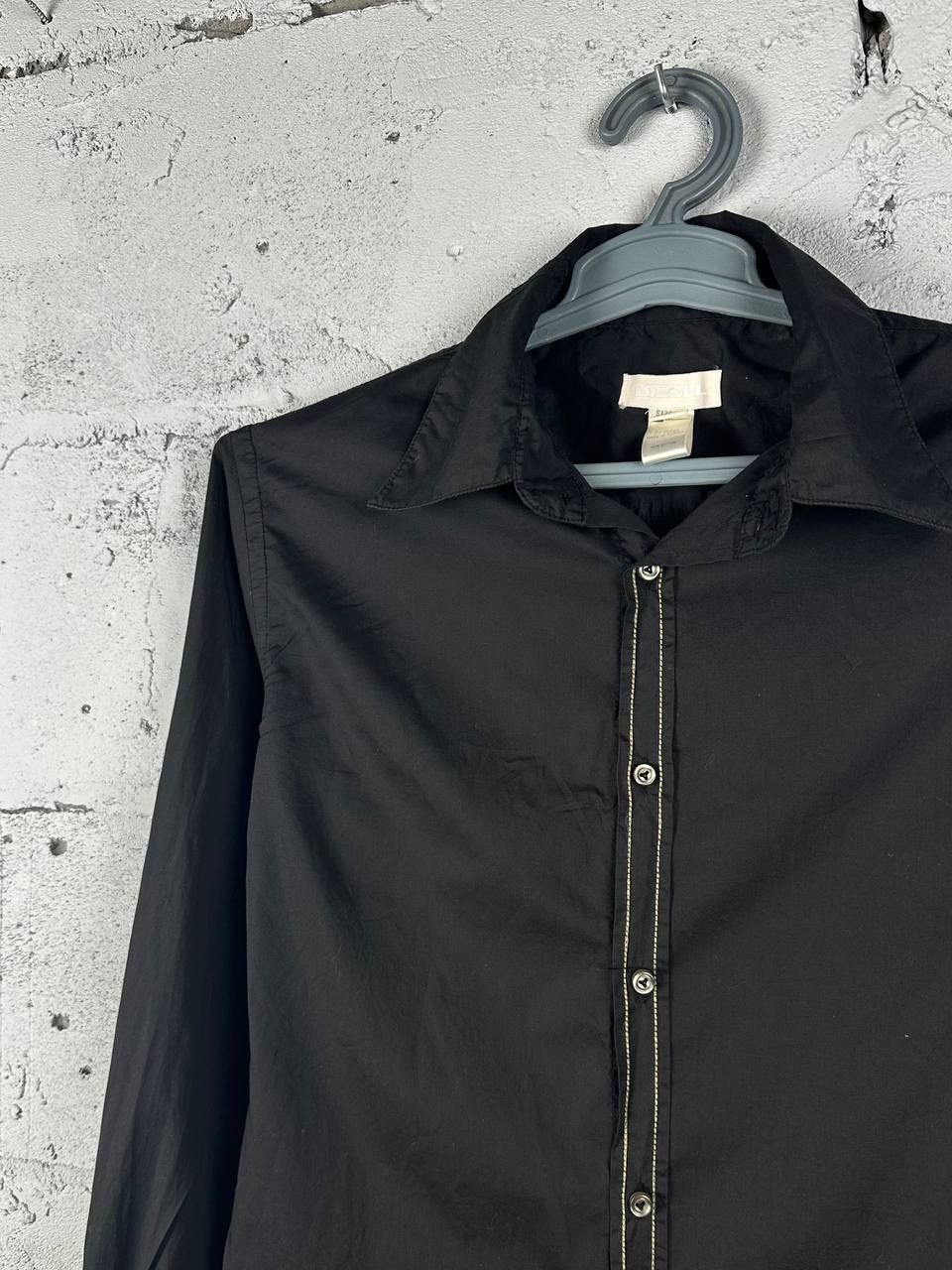 Diesel × Vintage Vintage Diesel Black button up Logo y2k shirt Size US M / EU 48-50 / 2 - 1 Thumbnail