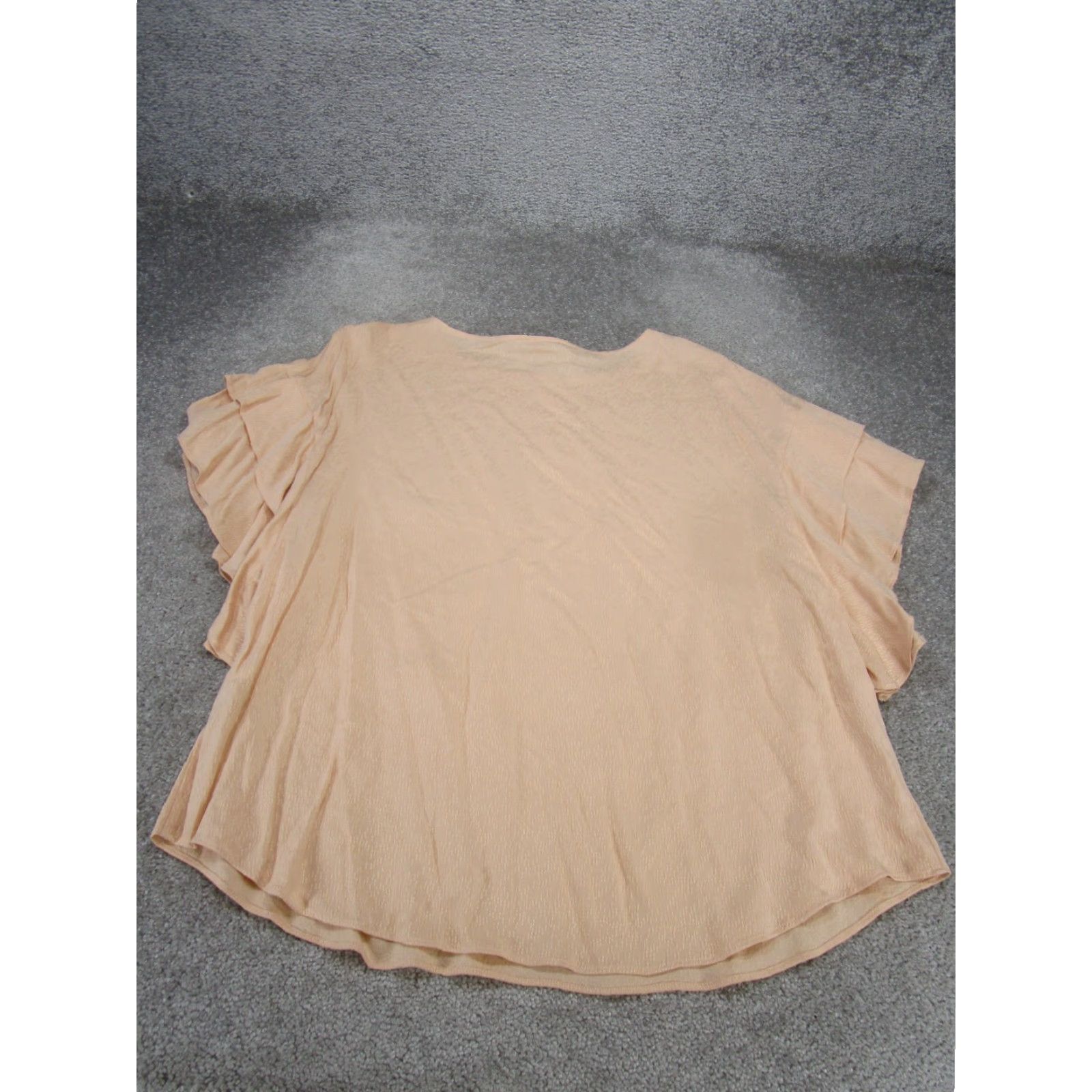 Vintage VINTAGE Chico's Blouse Womens 16 Pink Long Sleeve Cotton Business Flutter Sleeve Shirt Size XXL / US 16-18 / IT 52-54 - 3 Thumbnail