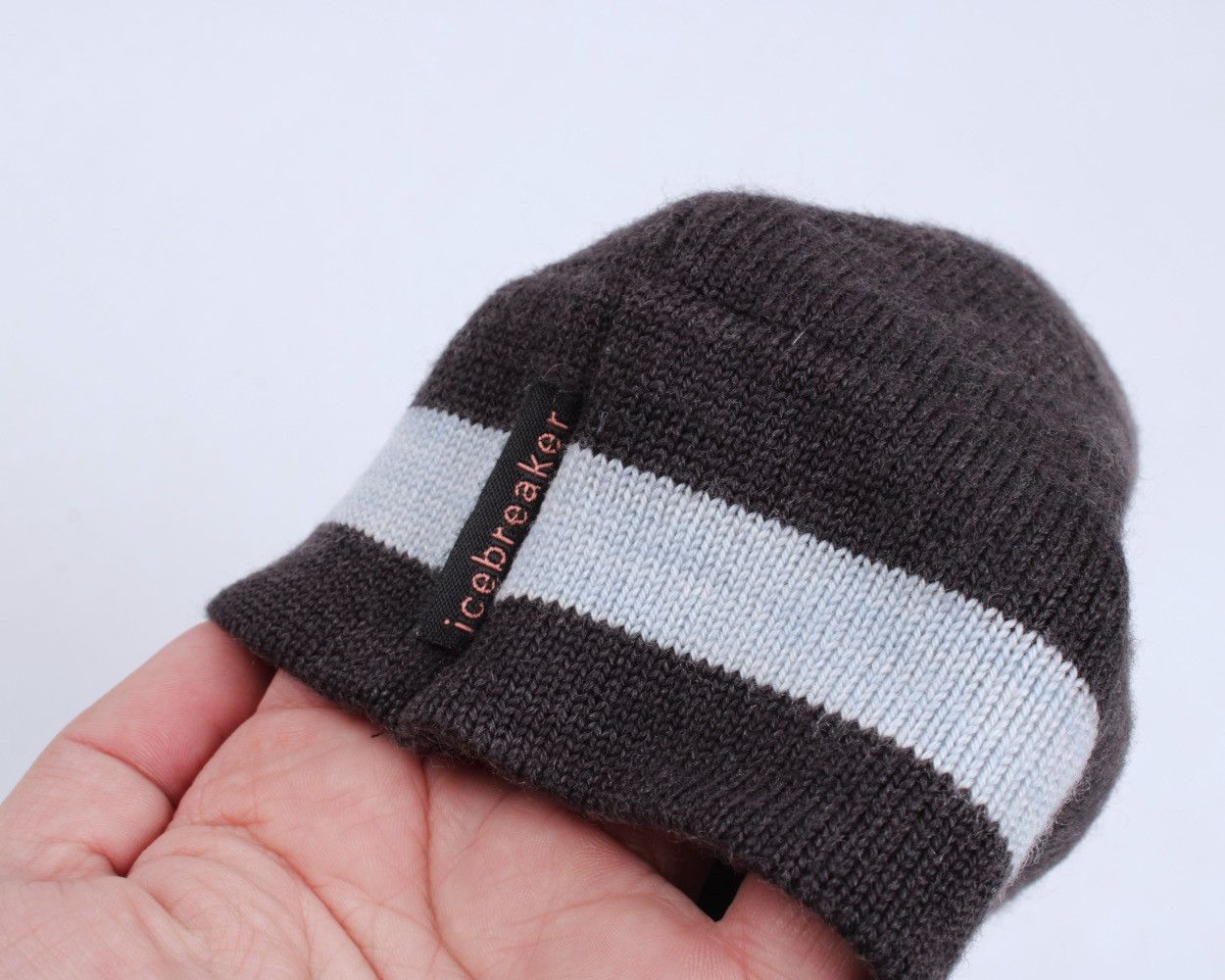 Icebreaker × Vintage ICEBREAKER Merino Wool Vintage Gray Beanie Hat Size ONE SIZE - 3 Thumbnail