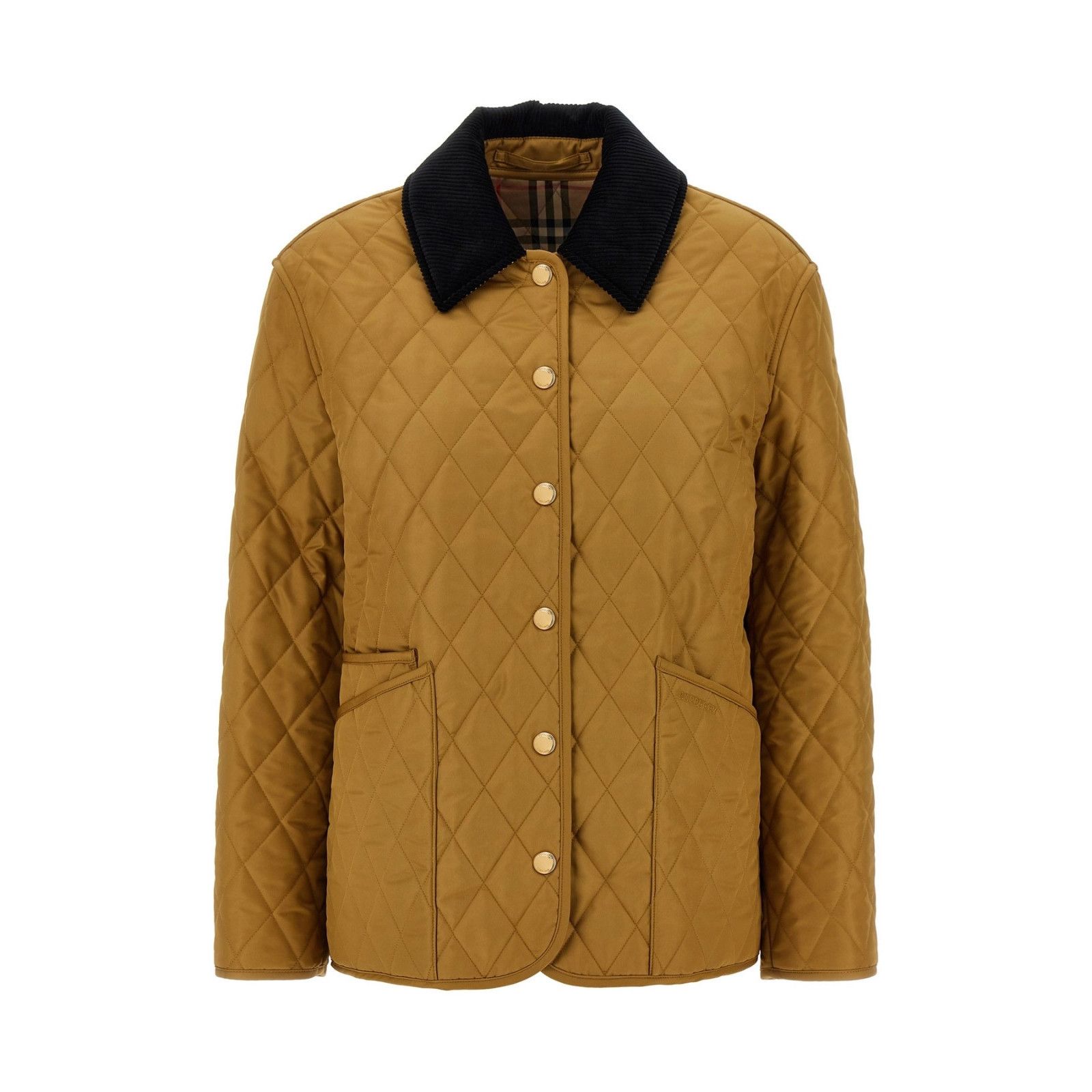 Burberry BURBERRY Dranefeld Beige/Brown Quilted Jacket New & Authenti Size M / US 6-8 / IT 42-44 - 1 Thumbnail