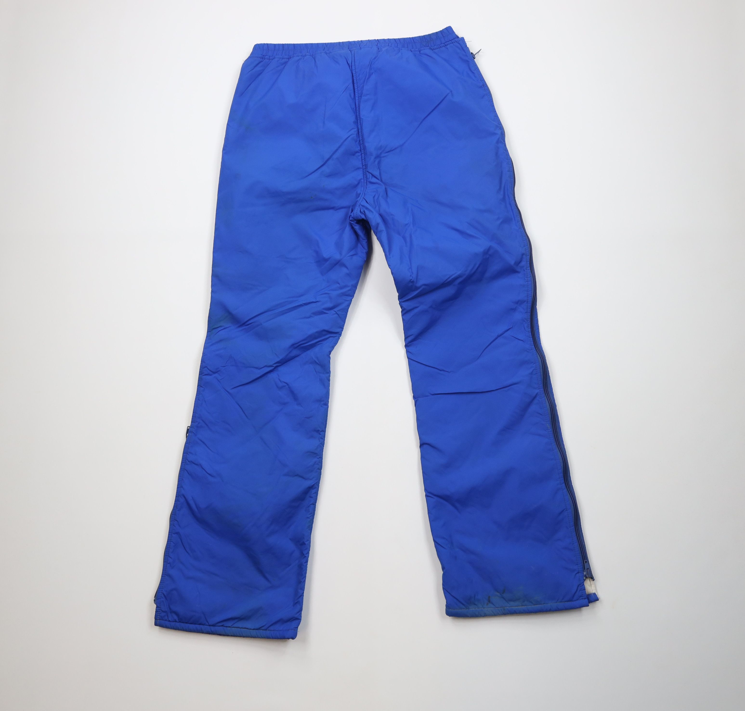 Vintage Vintage 70s Streetwear Lined Winter Snow Pants Blue USA Size US 34 / EU 50 - 12 Thumbnail