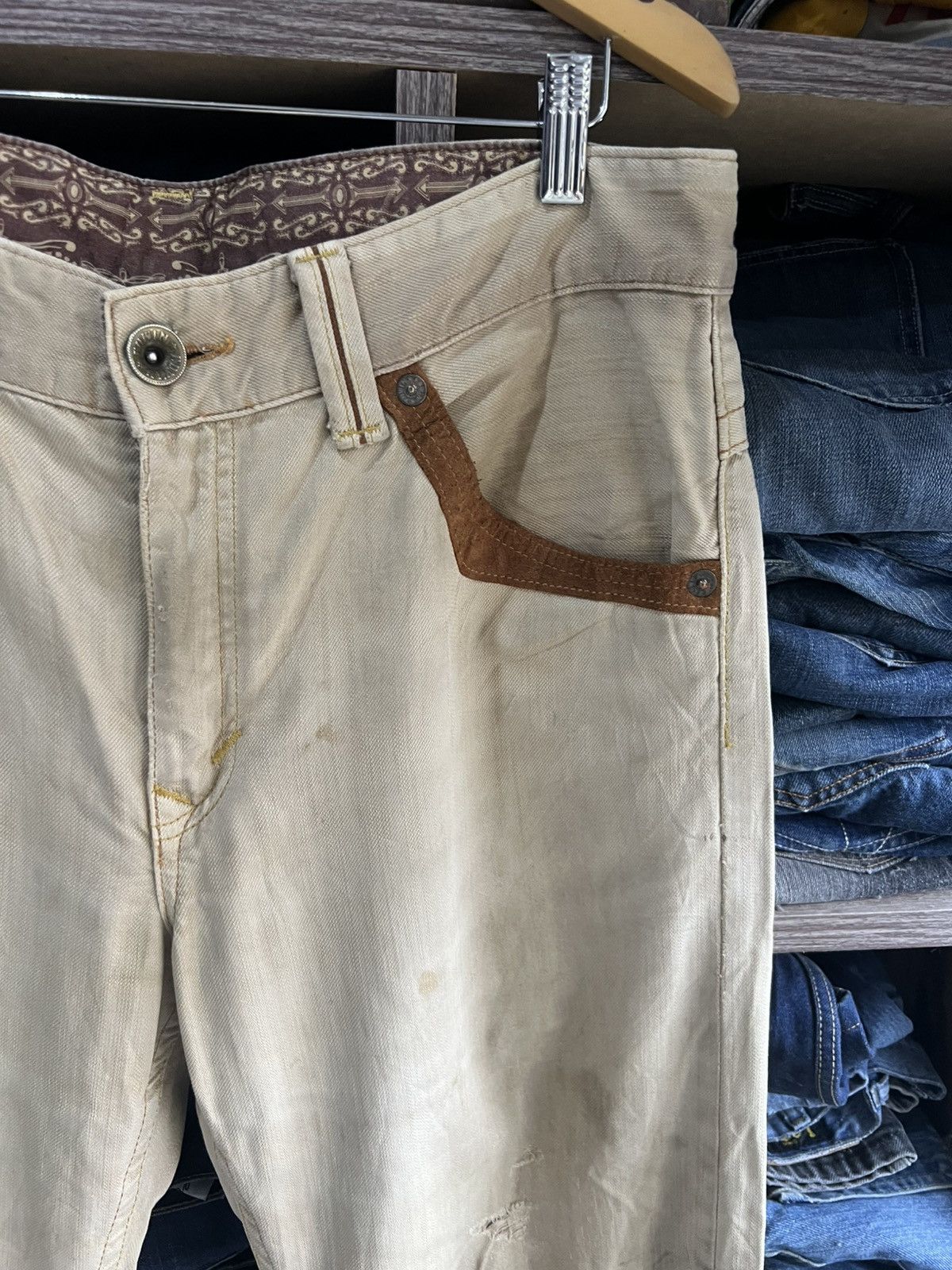 Edwin 🔥Edwin Exclusive Vintage Western Style Distressed Denim Size US 36 / EU 52 - 9 Thumbnail