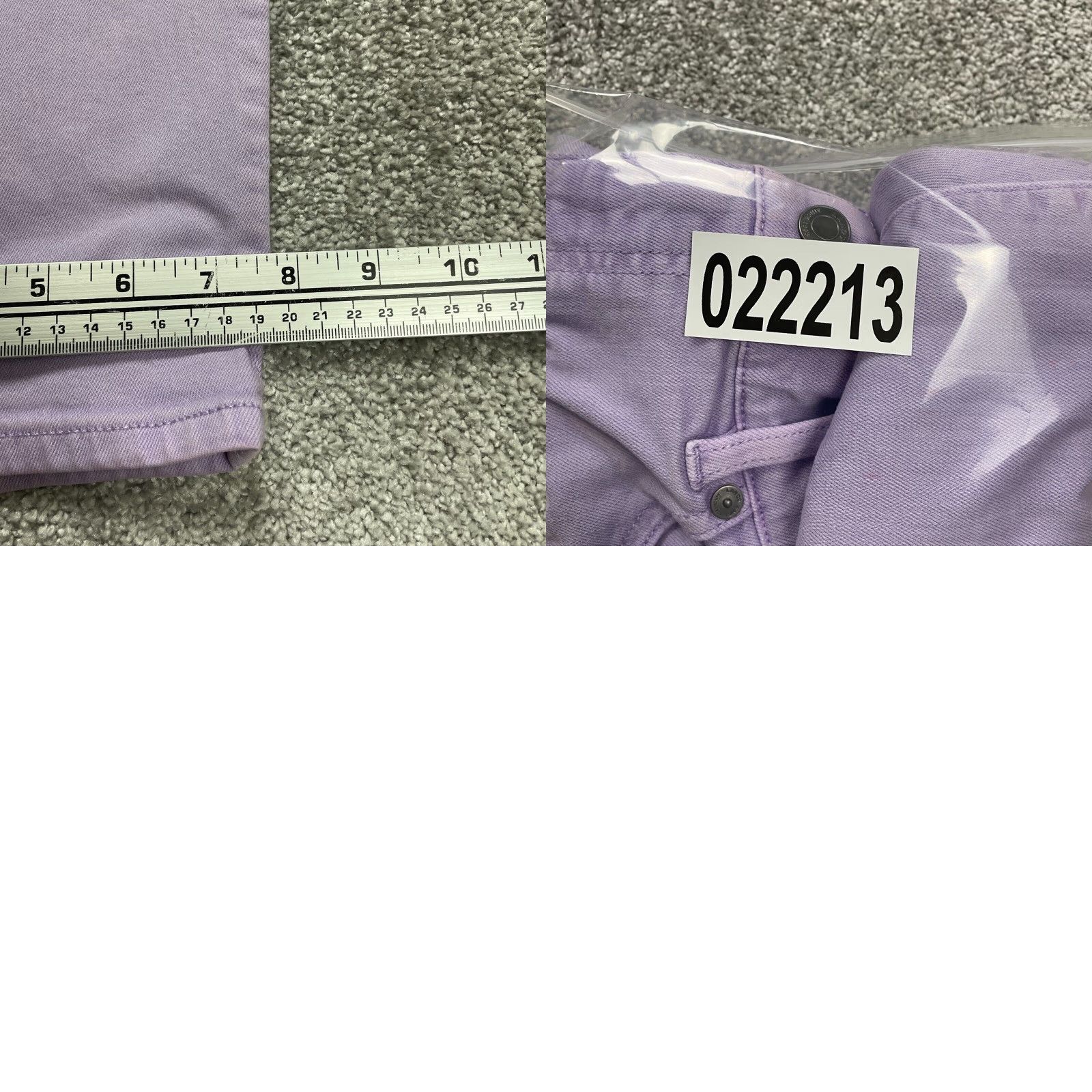 Lands' End Lands' End Jeans Women 18 Purple High Rise Slim Straight 26.5 Inseam 36 Waist 5-Pocket Denim Brand: Lands' End Jeans Women Size 40" / US 18 - 11 Thumbnail