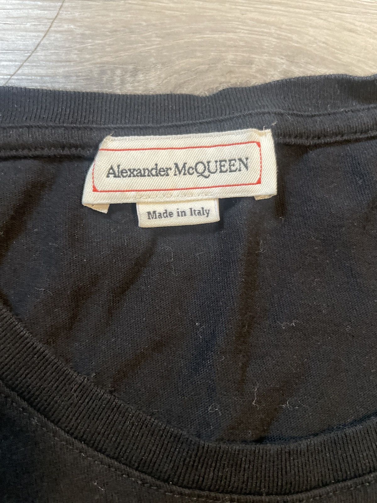 Alexander McQueen Alexander McQueen Logo Printed Crewneck T-Shirt Size US M / EU 48-50 / 2 - 3 Thumbnail