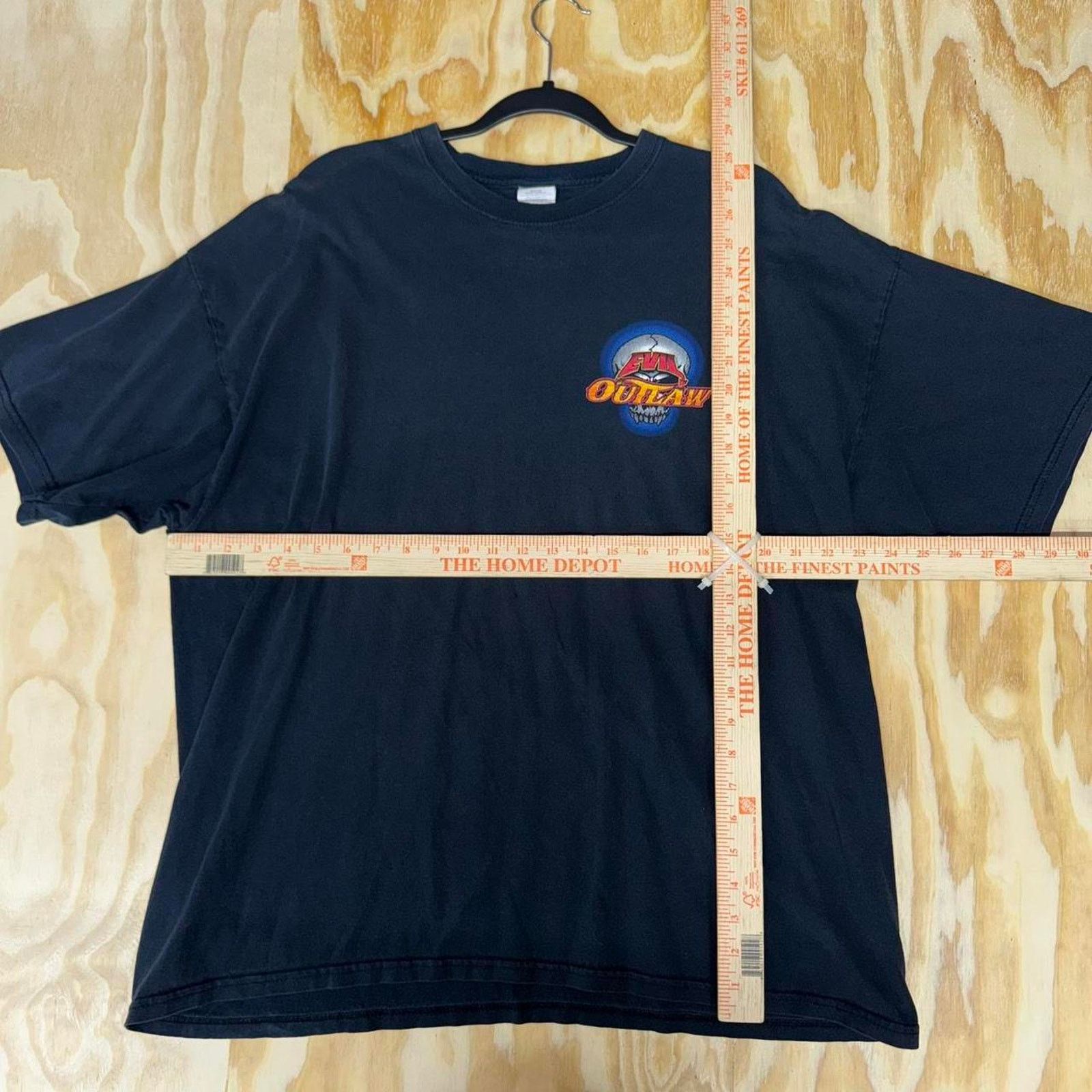 Vintage Vintage y2k skull skeleton evil outlaw 2000s racing t-shirt Size US XXL / EU 58 / 5 - 3 Thumbnail