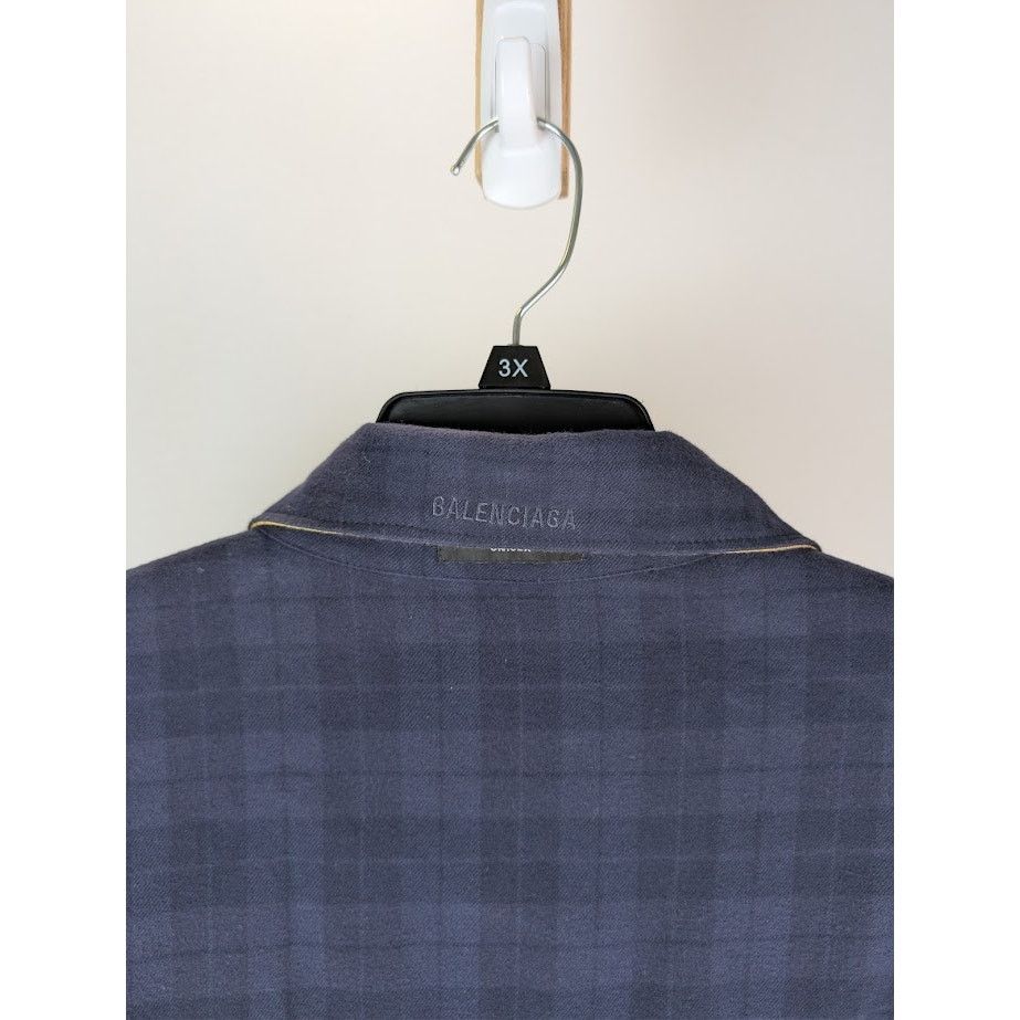 Balenciaga o1rshd1 Reversible Checked Cotton-Flannel Shirt Multicolor Size US XXL / EU 58 / 5 - 10 Thumbnail