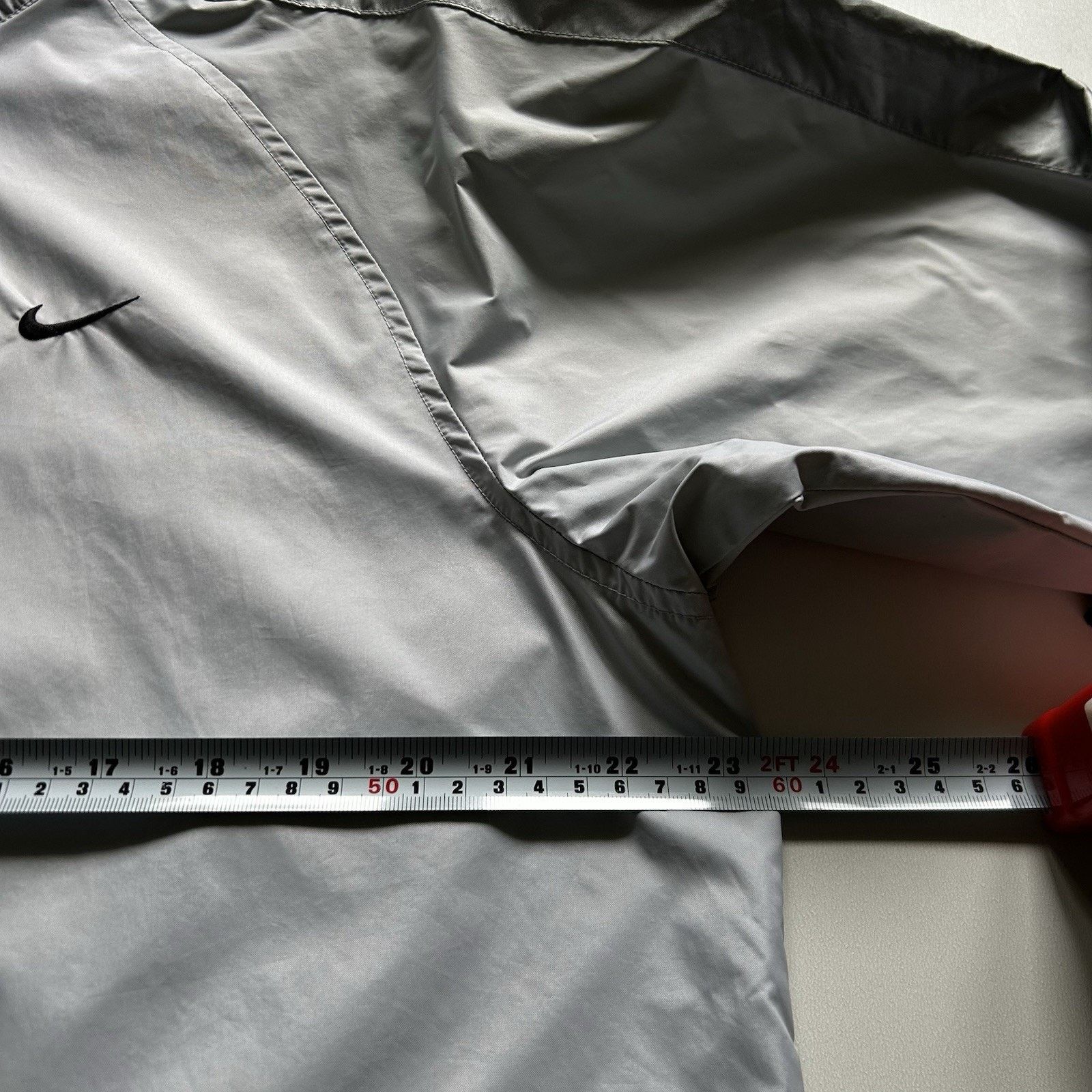 Nike Vintage Y2K Nike Windbreaker Jacket Zip Up Nylon Small Gray Size US S / EU 44-46 / 1 - 8 Thumbnail