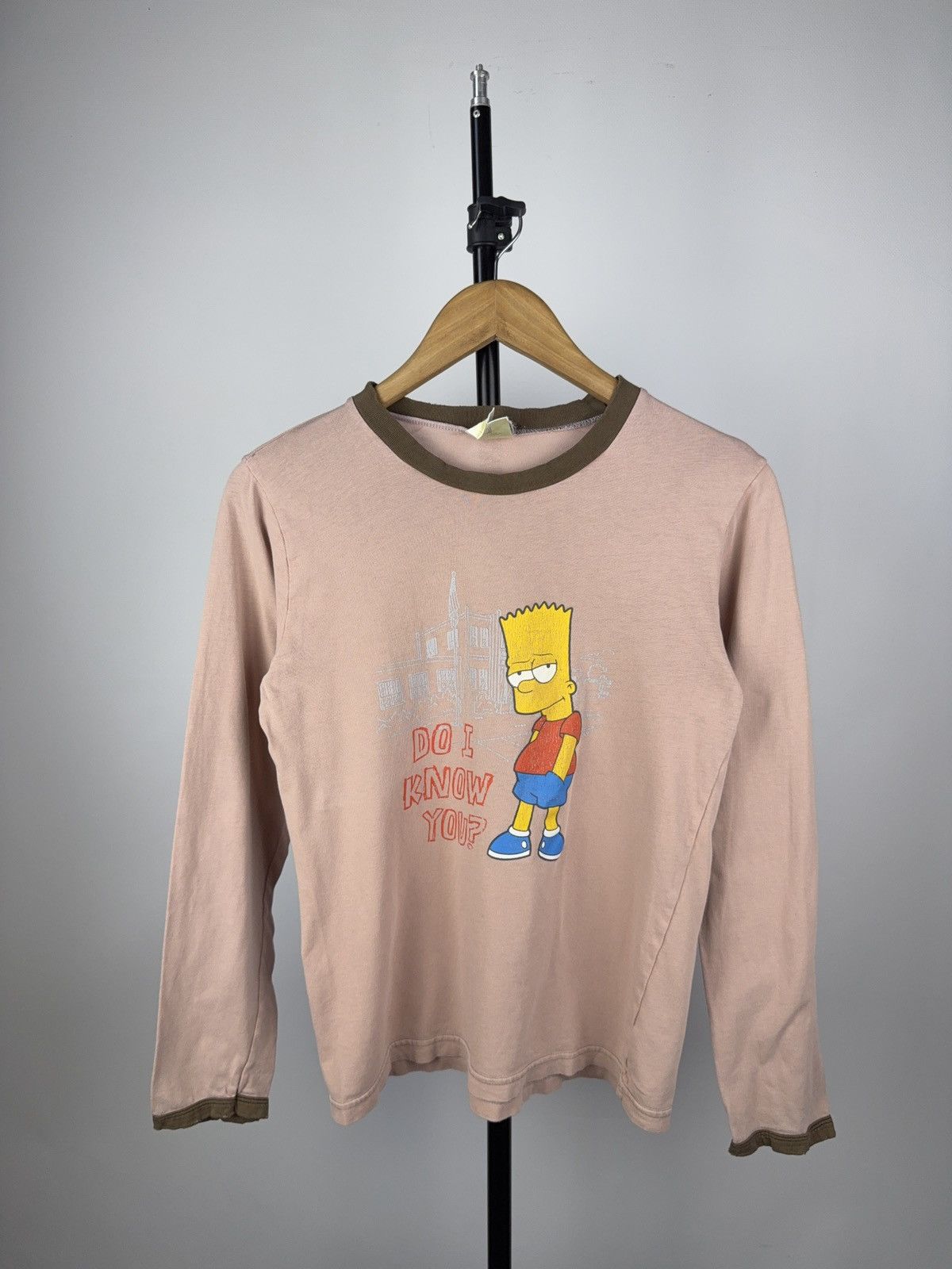 The Simpsons Vintage Simpsons Bart Long Sleeve Tee “Do I Know You?” Y2K Size US XS / EU 42 / 0 - 1 Thumbnail
