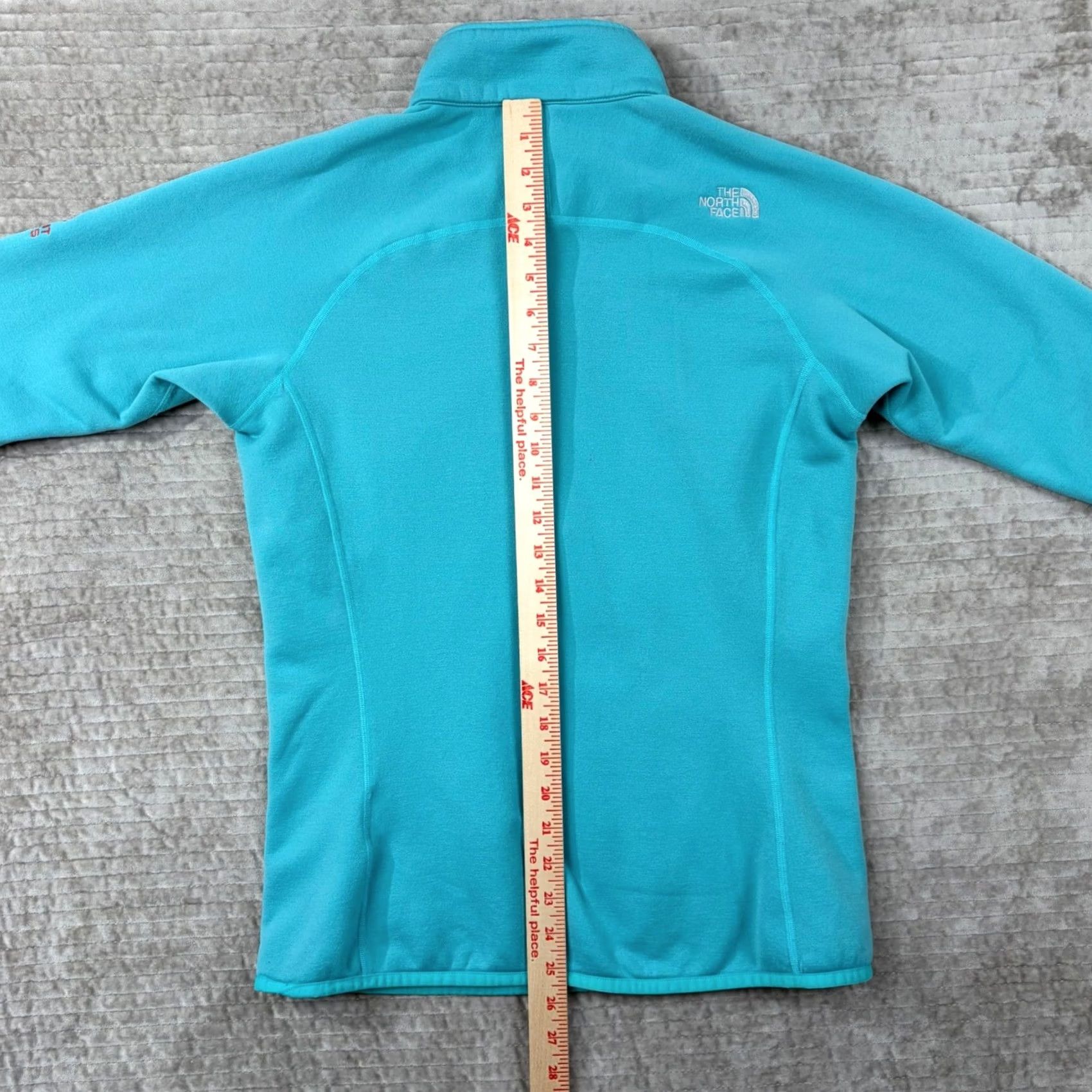 The North Face The North Face Summit Series Medium Turquoise Blue 1/4 Zip Fleece Pullover Jacket Womens M Blue 4 Zip Activewear Casual Spring Fall Winter Size M / US 6-8 / IT 42-44 - 5 Thumbnail