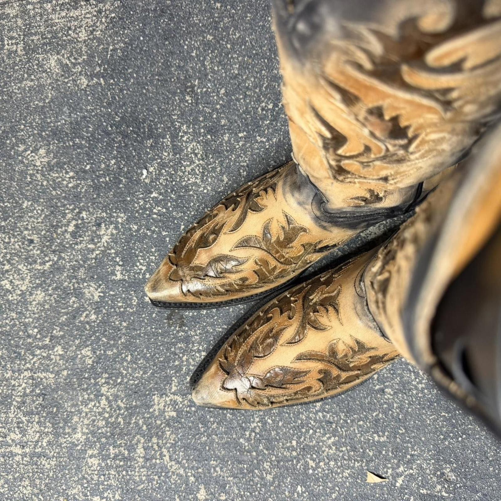Other Vintage El Dorado HandMade Flame Boot Size US 8.5 / EU 41-42 - 4 Thumbnail