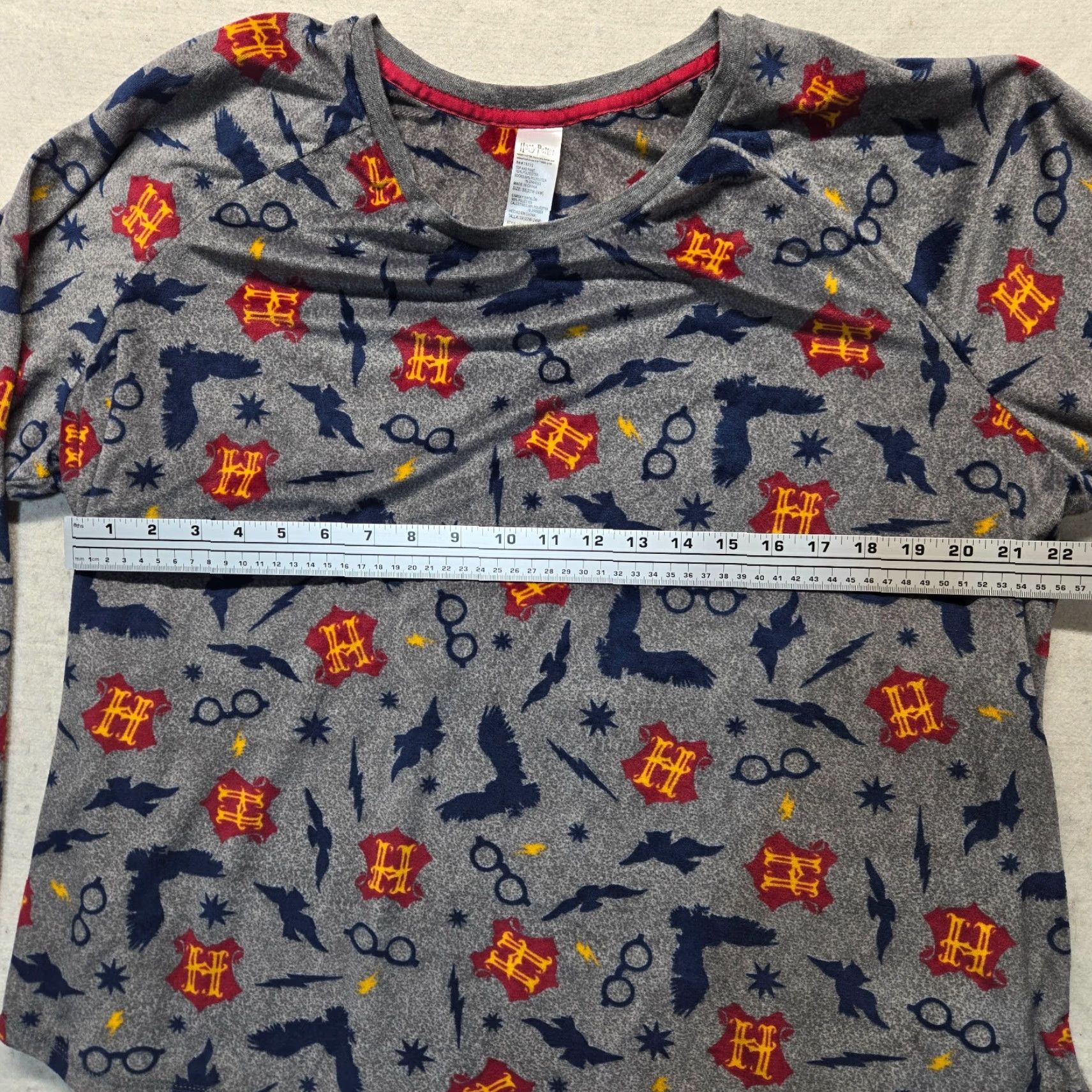 Vintage Harry Potter Sleep Shirt Super Soft Long Sleeve Adult Women's Size 3X Gray 22/24 Size XXL / US 16-18 / IT 52-54 - 4 Thumbnail
