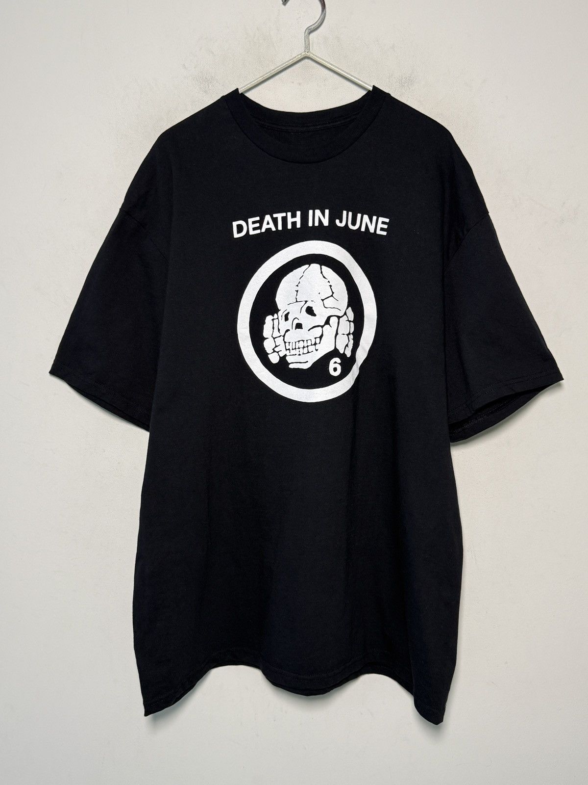 Band Tees Death In June graphic tee with a stark, iconic skull print. Size US XXL / EU 58 / 5 - 1 Thumbnail