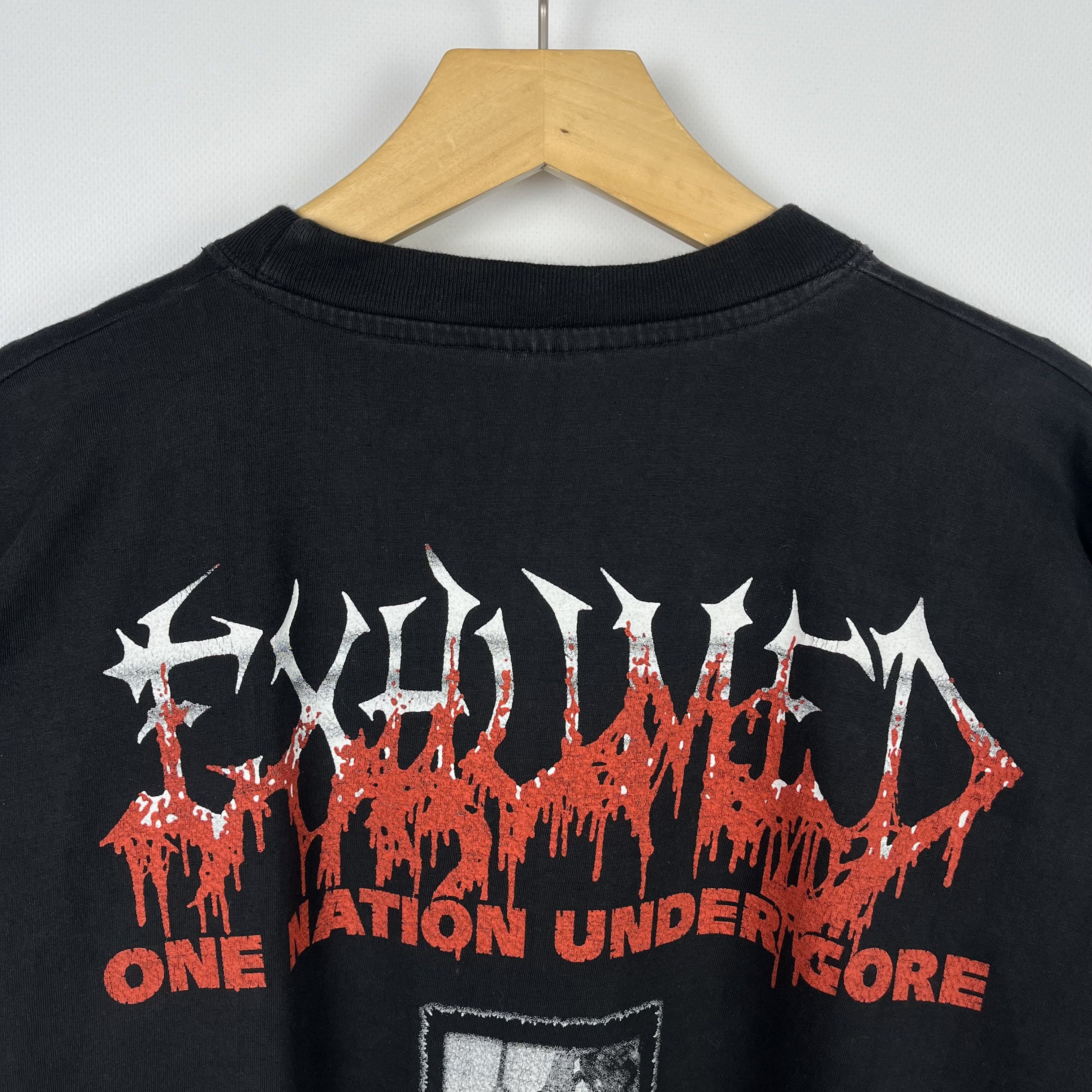 Band Tees Vintage Exhumed Rare Gore Metal Long Sleeve T Shirt 90’s Size US XL / EU 56 / 4 - 13 Thumbnail