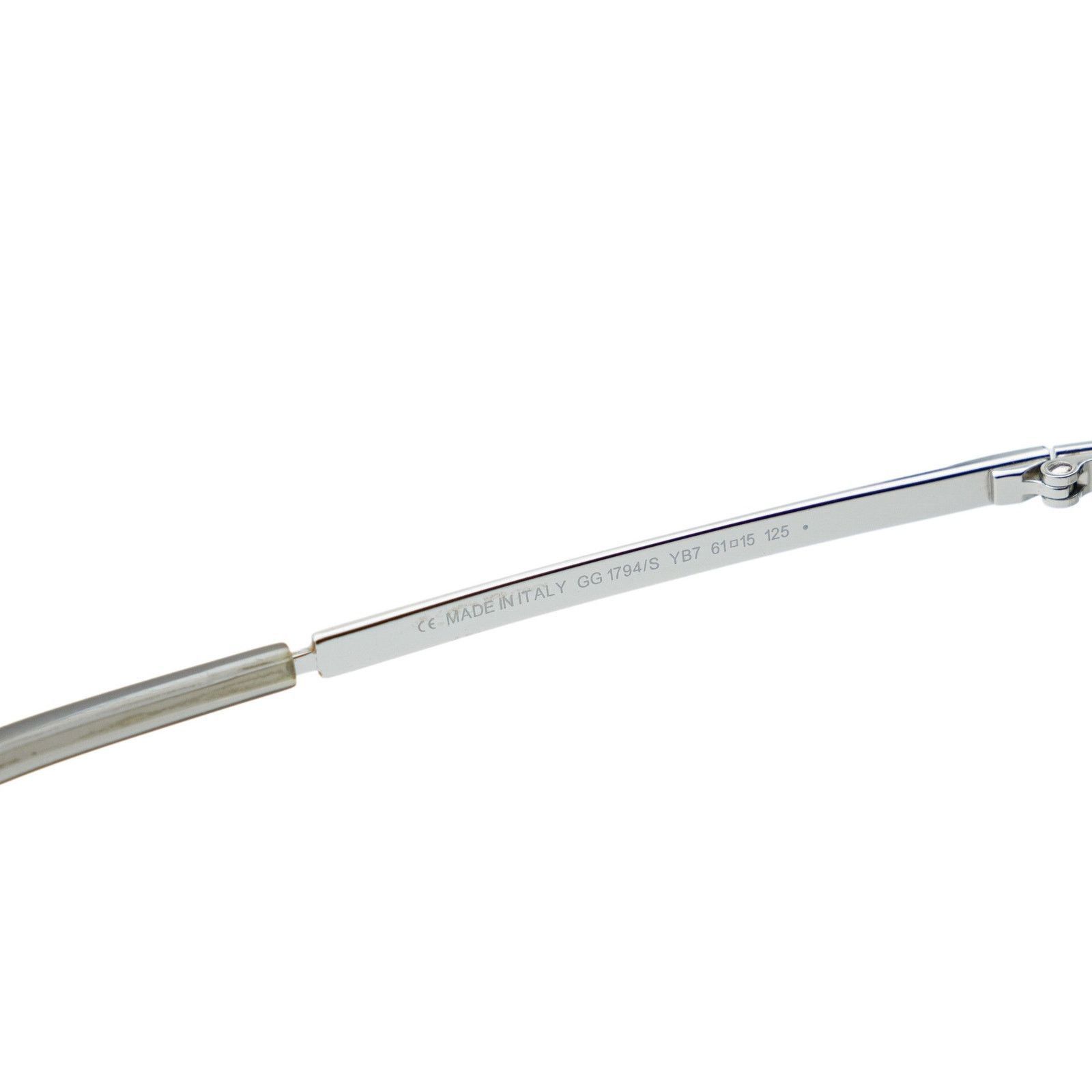 Gucci Gucci GG 1794/S Silver Rimless Rectangular Logo Sunglasses Size ONE SIZE - 8 Thumbnail