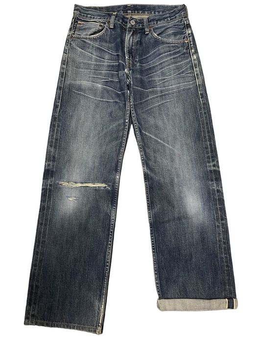 Levi's Vintage Y2K Levis 503 Selvage Blue Wash Distressed Jeans