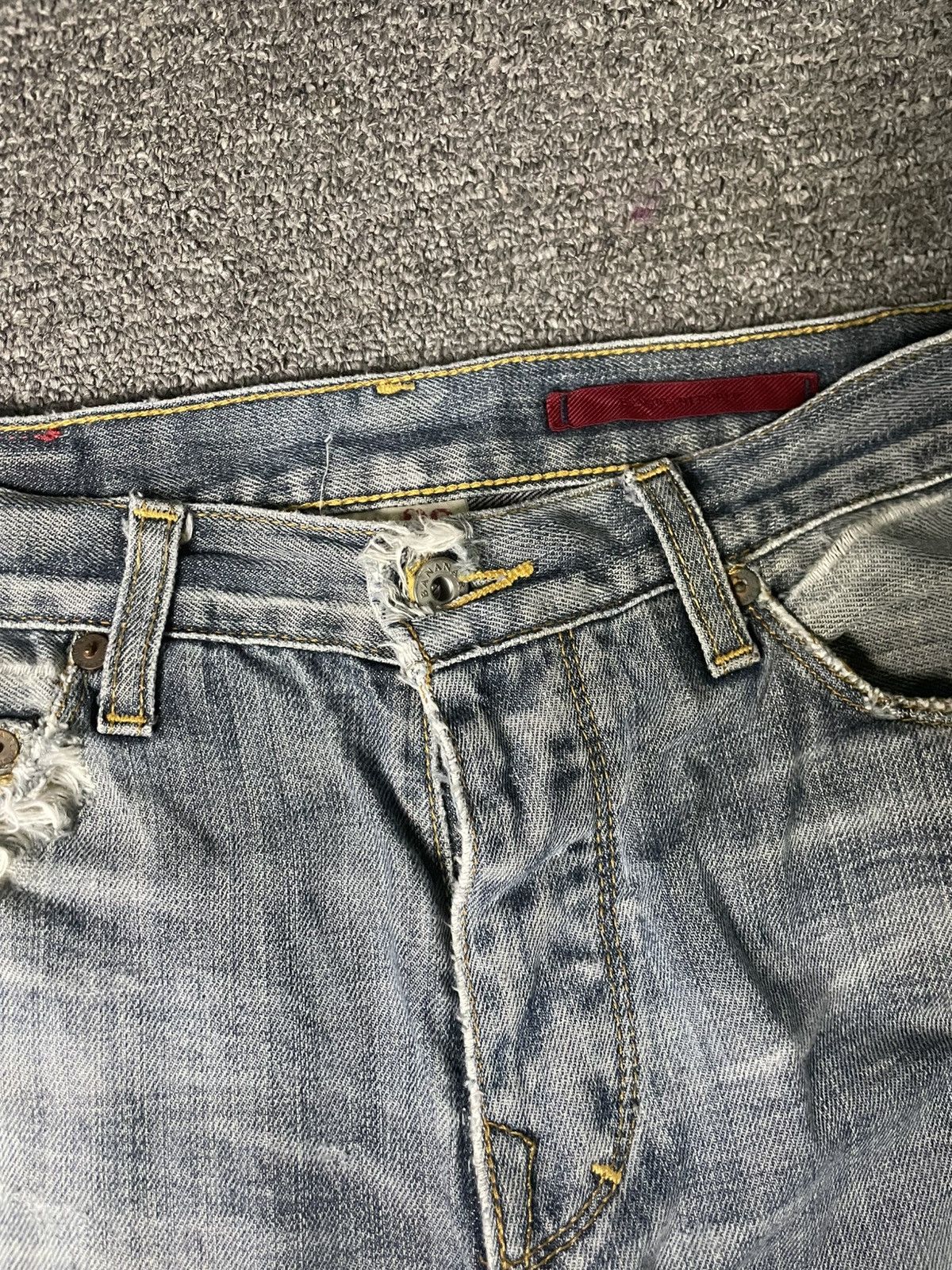 Banana Republic × Vintage BANANA REPUBLIC Ripped Straight Cut Jeans (83) Size US 29 - 7 Thumbnail