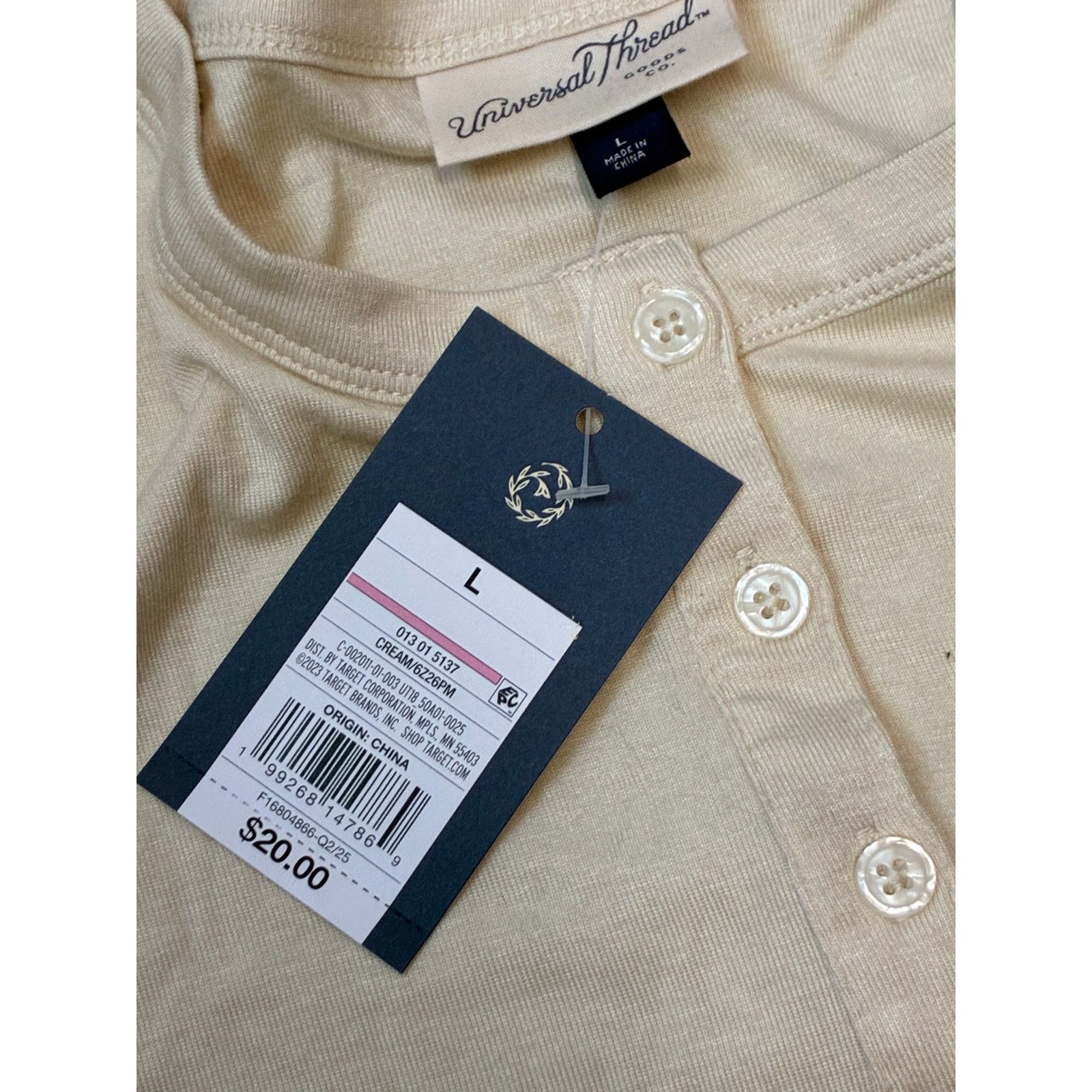The Unbranded Brand Women’s Long Sleeve Top With 6 Buttons On it Size Large Size L / US 10 / IT 46 - 4 Thumbnail