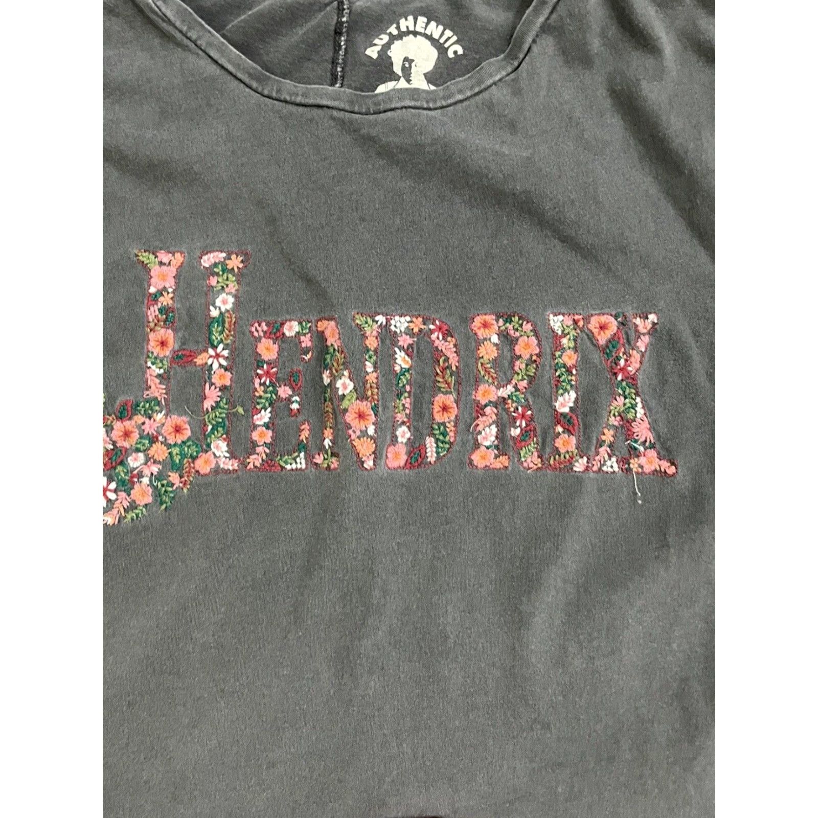 Lucky Brand Lucky Brand T-Shirt Embroidered Hendrix Gray Adult L Mens Womens Unisex Embroidered Tee Shirt L Size US L / EU 52-54 / 3 - 2 Thumbnail