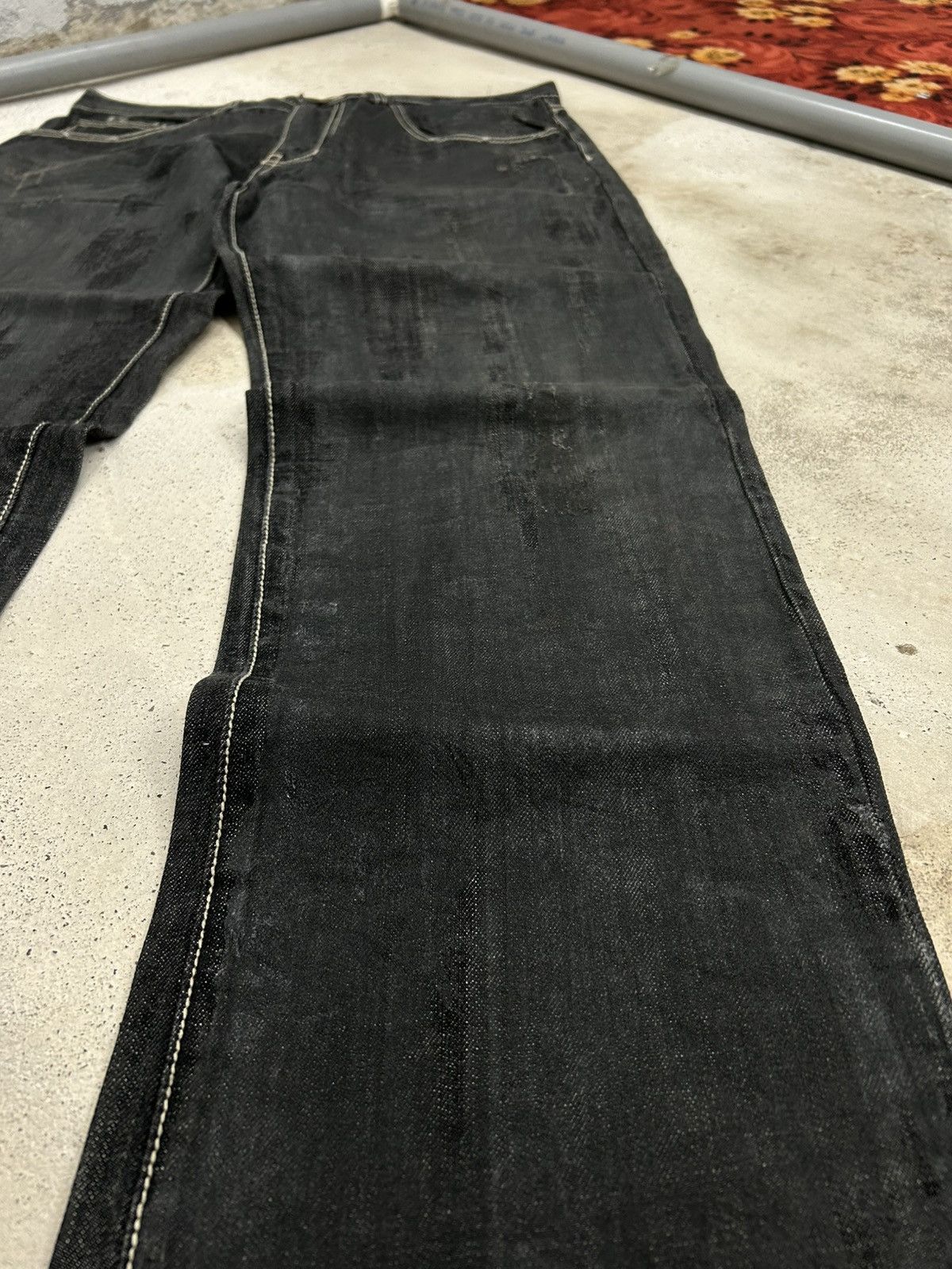 20471120 × GOSTAR DE FUGA × Japanese Brand Zenstyle Lab Japan Jean Pocket Logo Crown Fire Cross Size US 36 / EU 52 - 5 Thumbnail