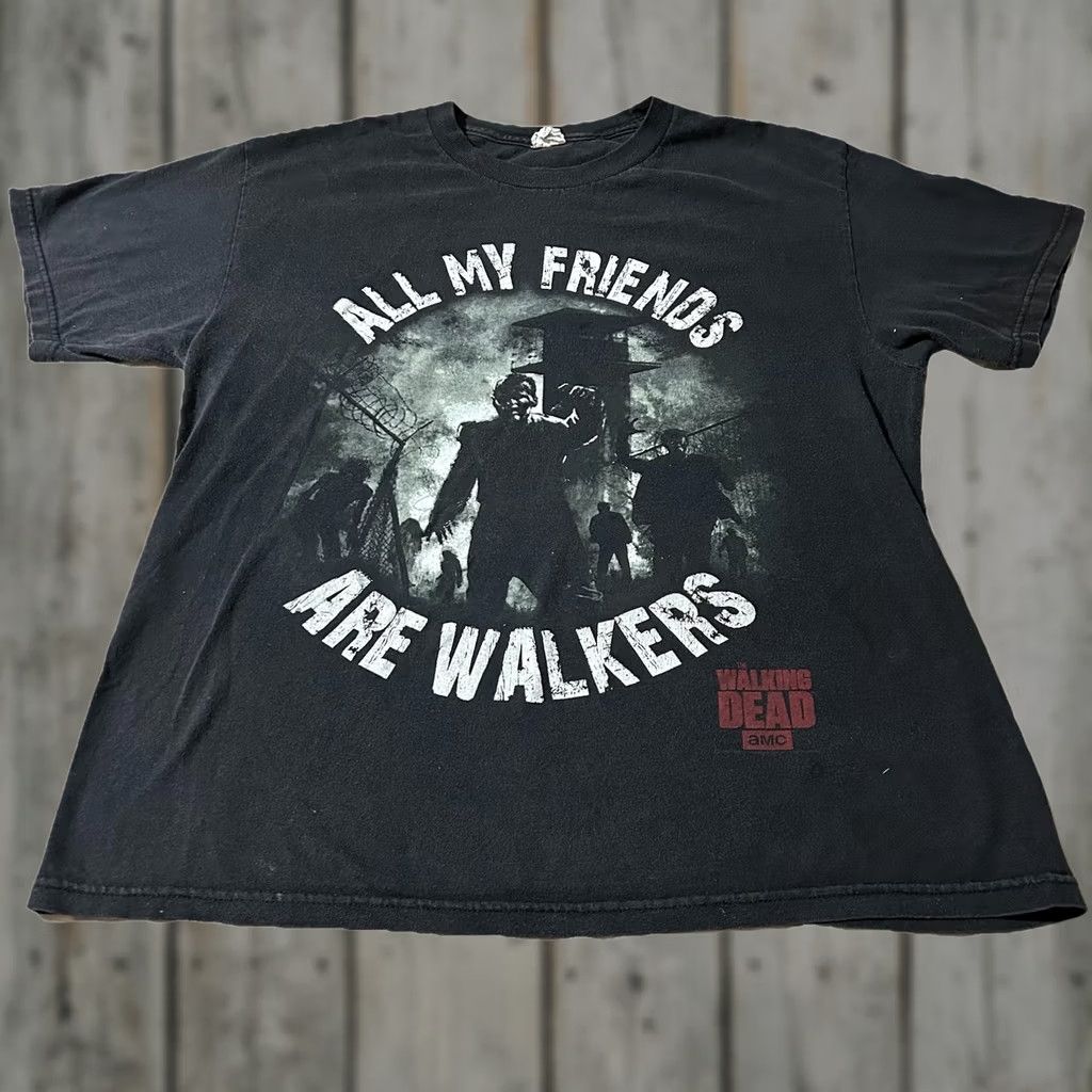 Vintage VINTAGE The Walking Dead All My Friends Are Walkers Zombie Shirt Size Large Size US L / EU 52-54 / 3 - 1 Thumbnail