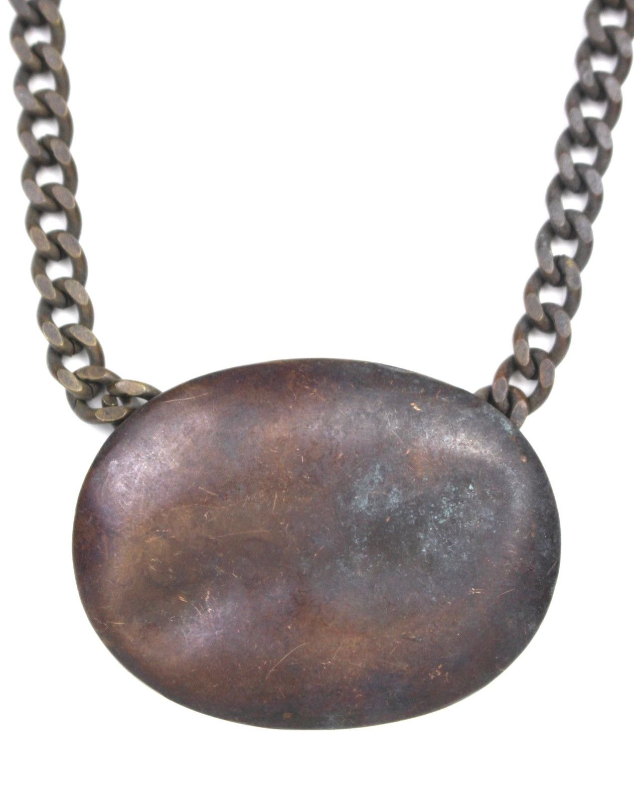 Hysteric Glamour 2000S JAPANESE MADE BRUTALIST COPPER OVAL CHAIN NECKLACE Size ONE SIZE - 2 Thumbnail